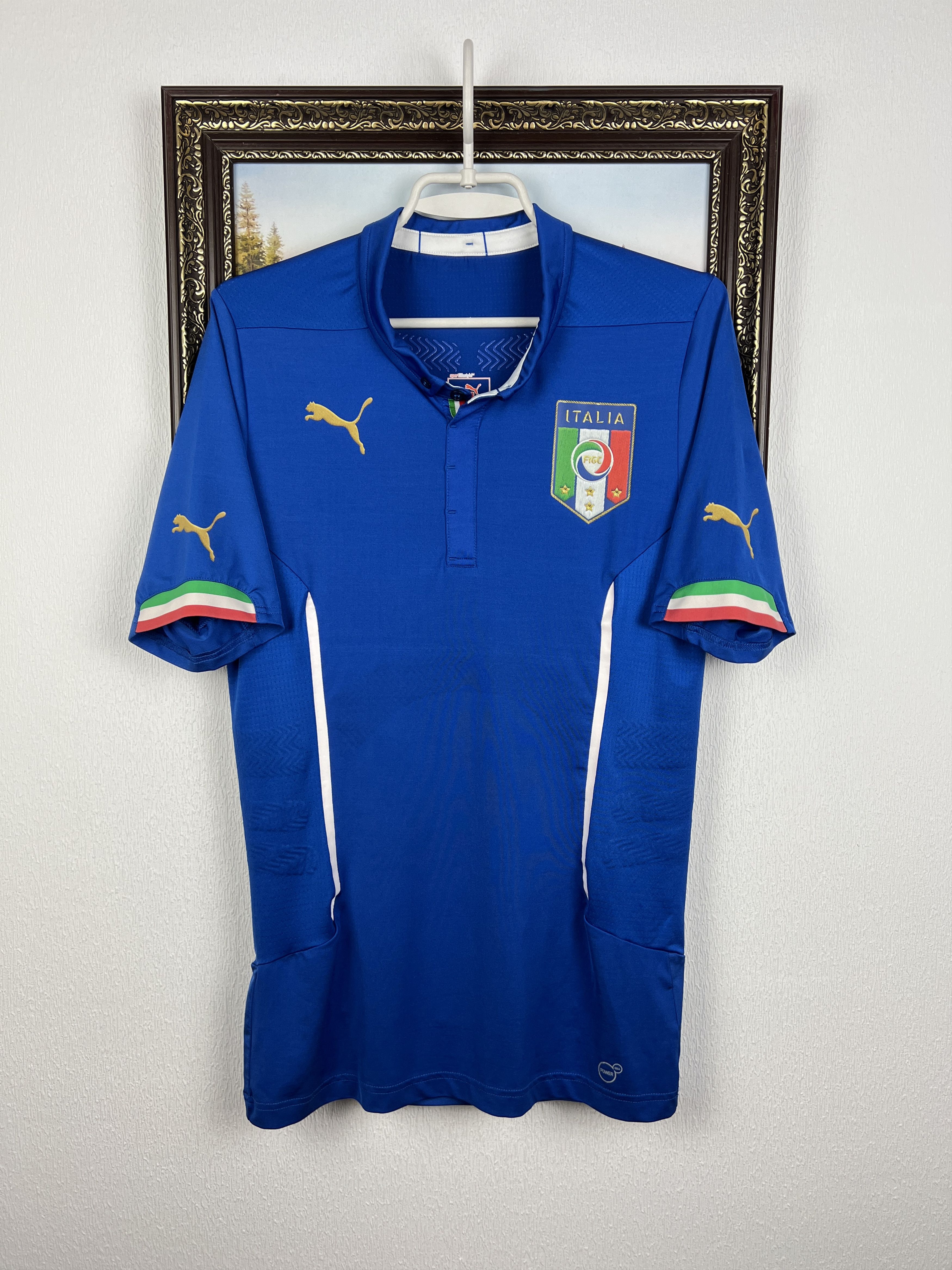 Puma × Versace Italy x Versace Blue Jersey | Grailed
