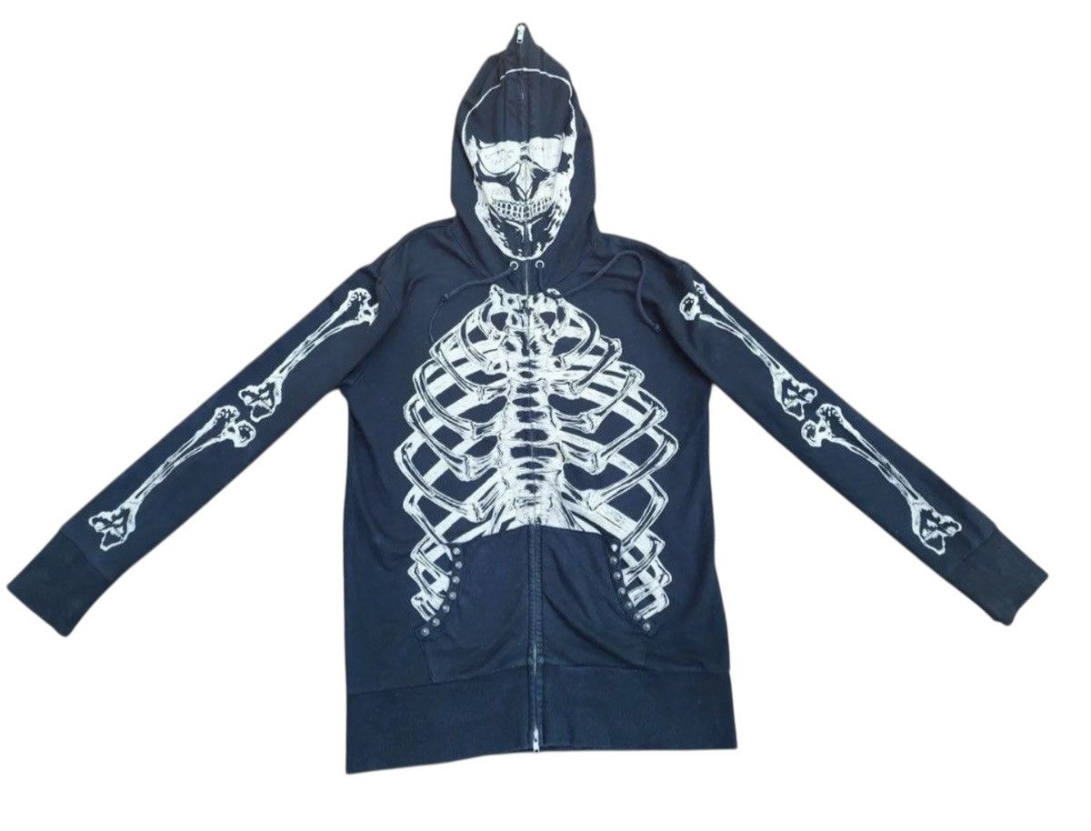 Japanese Brand Skeleton Hoodie Full Zipper Size US M / EU 48-50 / 2 - 1 Thumbnail