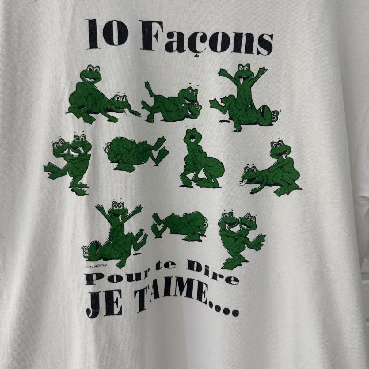 Vintage Frog Sex Positions Tee Size US L / EU 52-54 / 3 - 1 Thumbnail