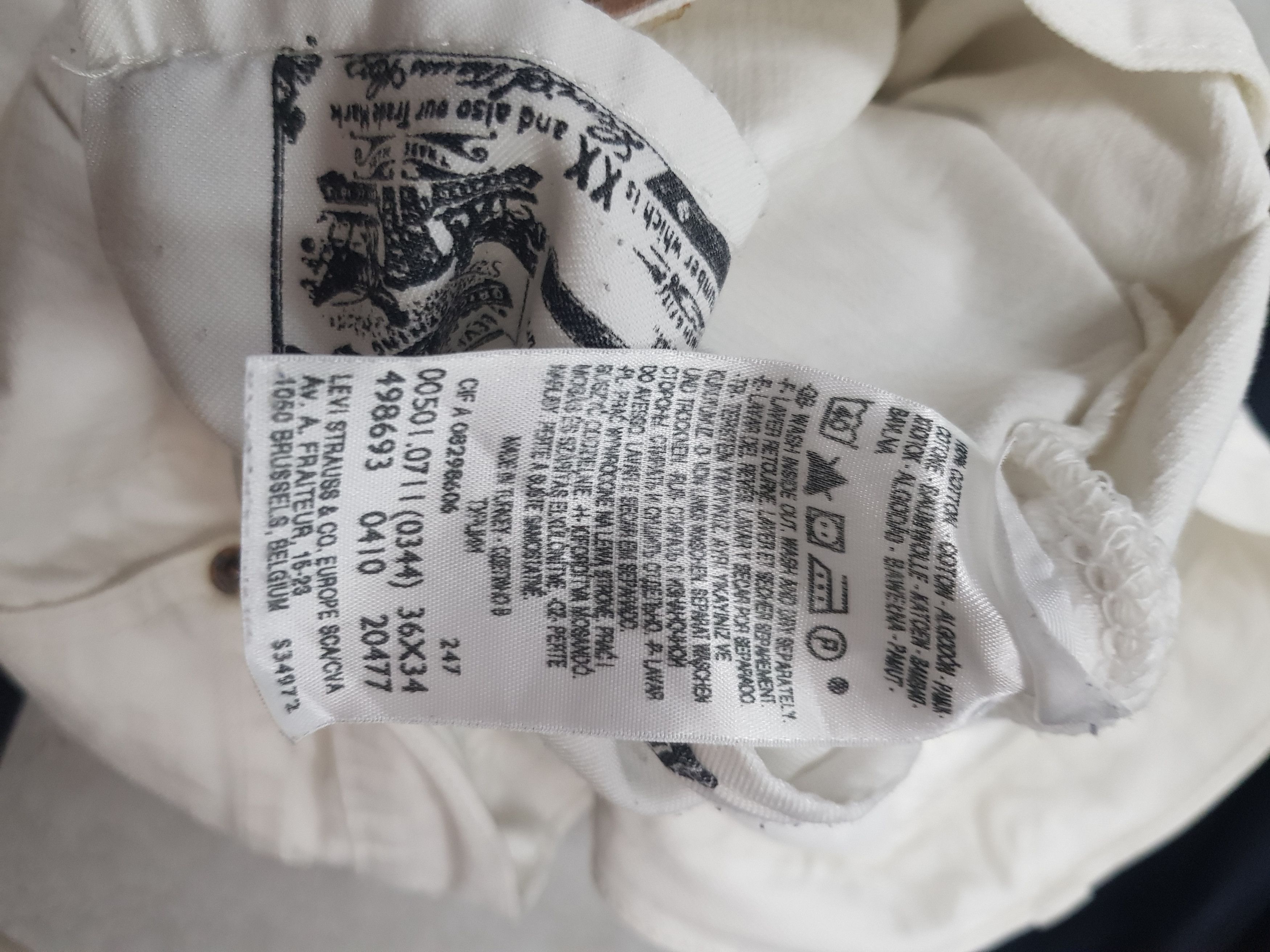 Levi's Vintage Clothing × Vintage Y2k Vintage white levi straight loose fit 501 denim Jeans Size US 32 / EU 48 - 5 Thumbnail
