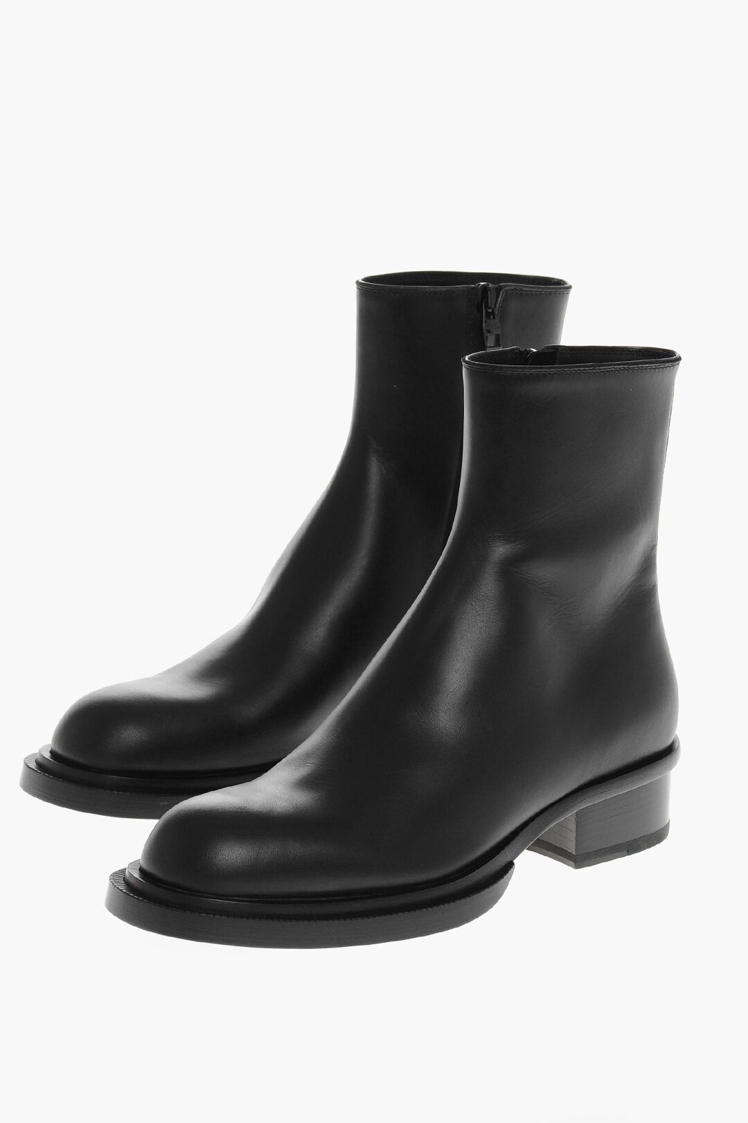 Alexander McQueen og1mm0925 Leather Heeled Ankle Boots in Black Size US 8 / EU 41 - 3 Thumbnail