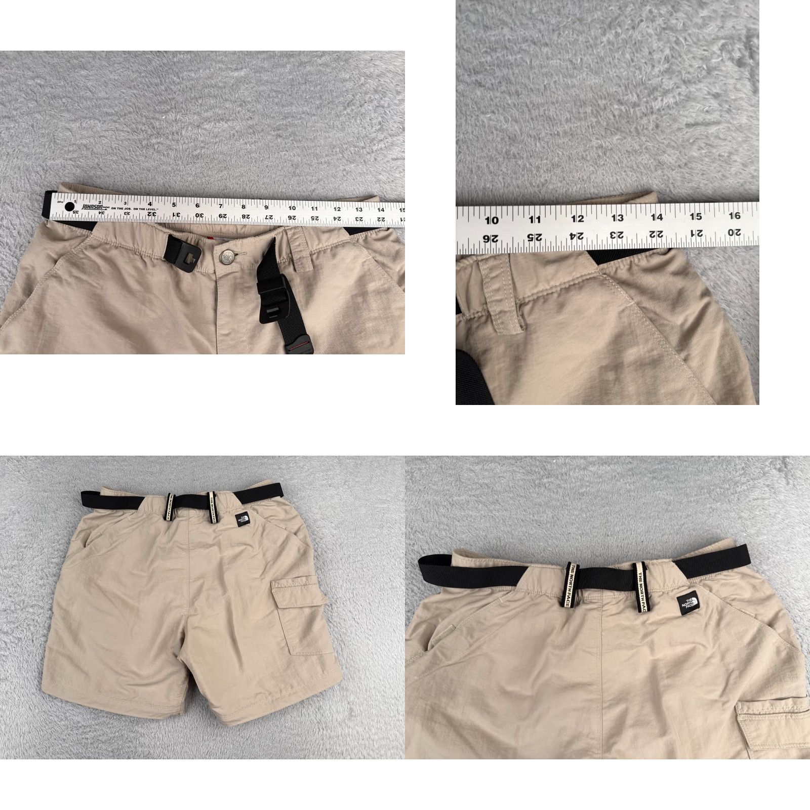 The North Face The North Face Shorts Women Medium Beige Cargo Belted 100% Nylon Hike 30x7 Size 32" / US 10 / IT 46 - 9 Thumbnail