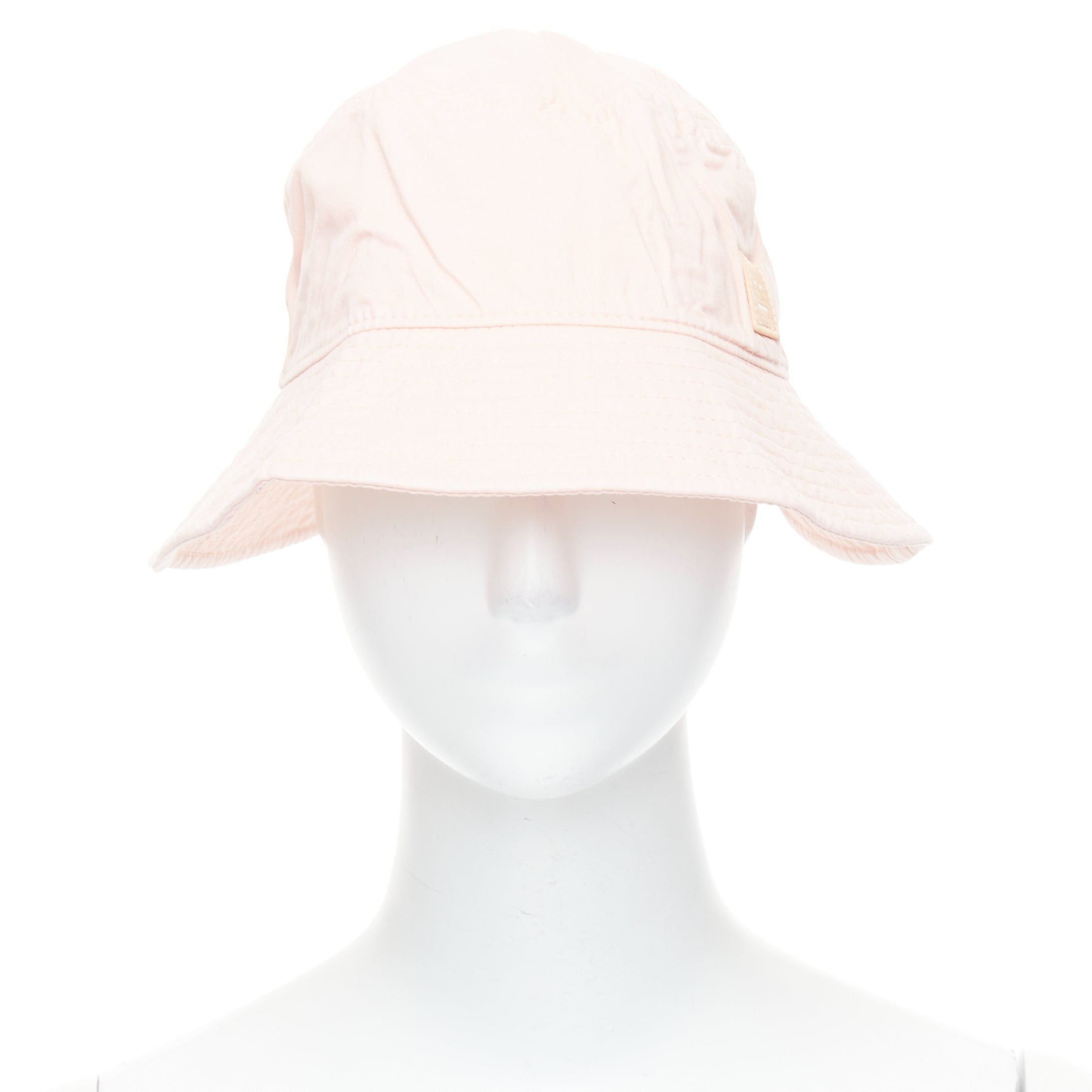 Acne Studios ACNE STUDIOS Pansy Face pink cotton orange smiley bucket hat 59cm Size ONE SIZE - 1 Thumbnail
