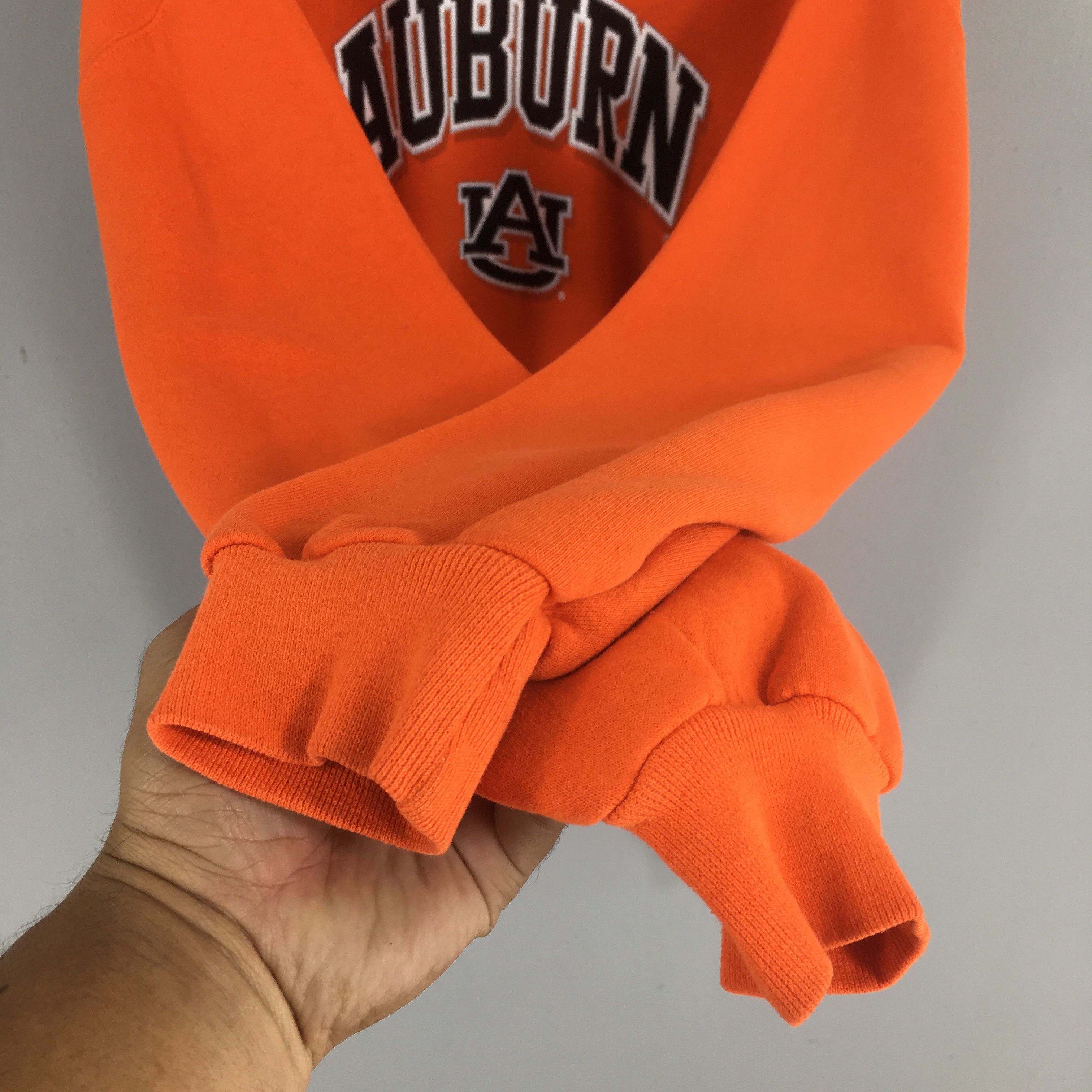 NCAA × Vintage Vintage Auburn University Orange Sweatshirt 2XLarge Size US XXL / EU 58 / 5 - 4 Thumbnail