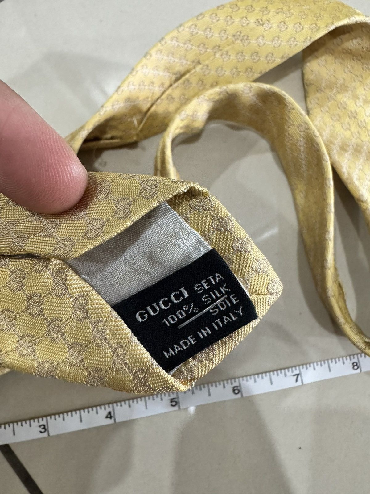 Gucci GUCCI FULL MONOGRAM NECK TIE Size ONE SIZE - 8 Thumbnail