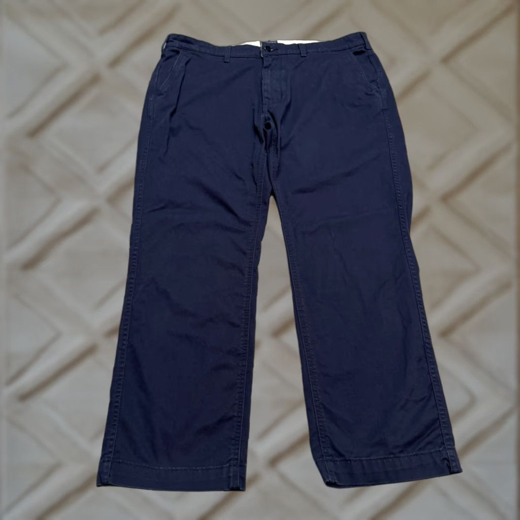 Bonobos Levi's Cotton Chino Pants Mens 36x30 Navy Blue Straight Leg Flat Front Classic Size US 36 / EU 52 - 1 Thumbnail