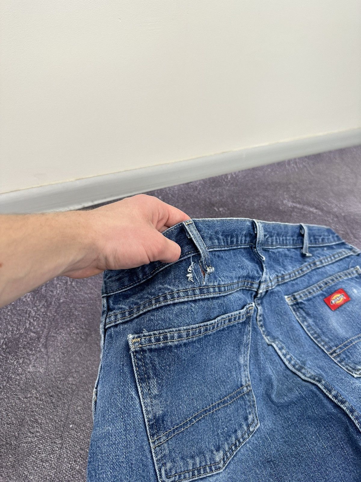 Dickies Vintage Dickies Faded Opium Blue Denim Baggy USA Work Jeans Size US 40 / EU 56 - 7 Thumbnail
