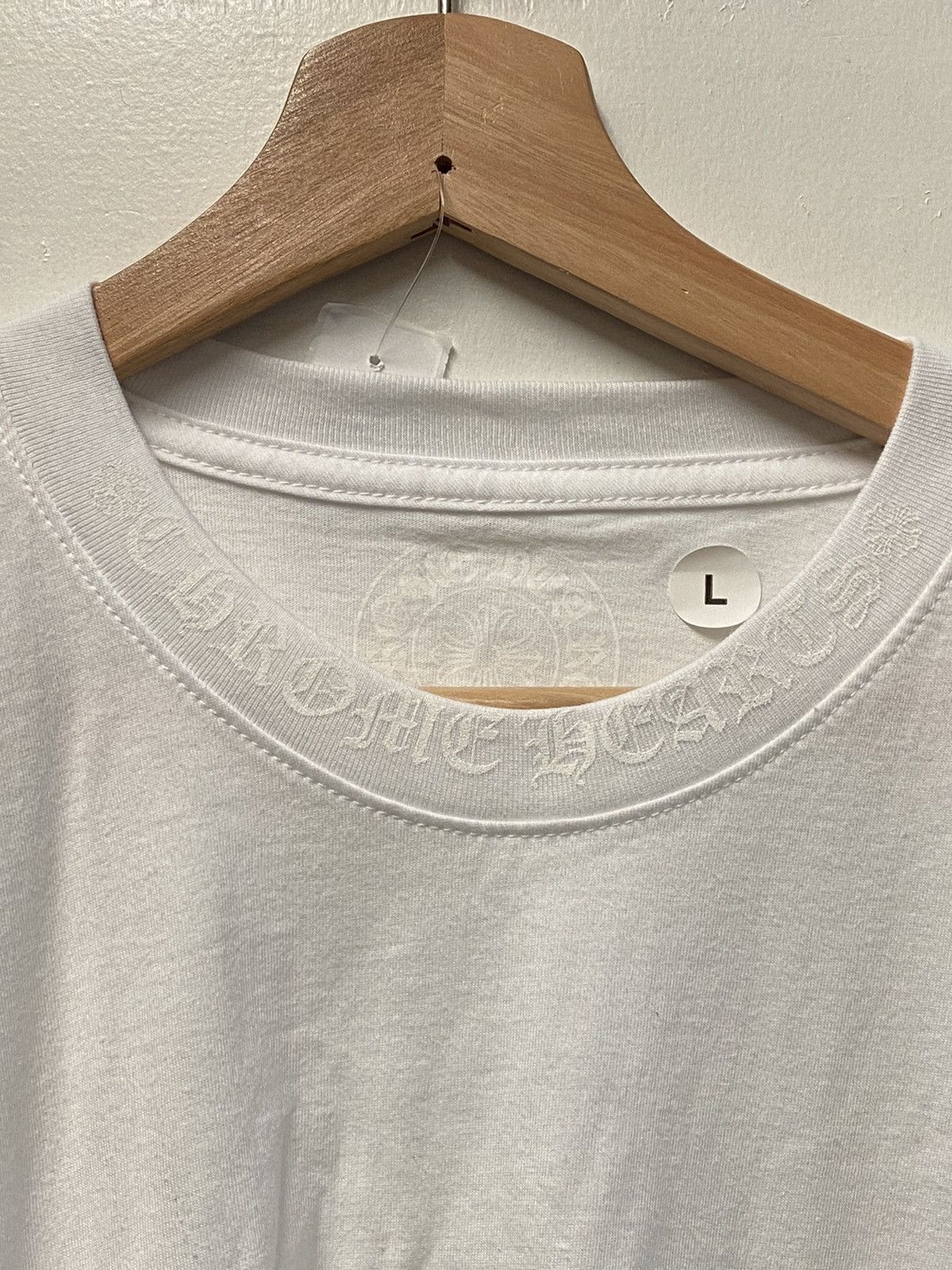 Chrome Hearts Chrome Hearts Script Neck Logo Triple White Longsleeve Size US L / EU 52-54 / 3 - 5 Thumbnail