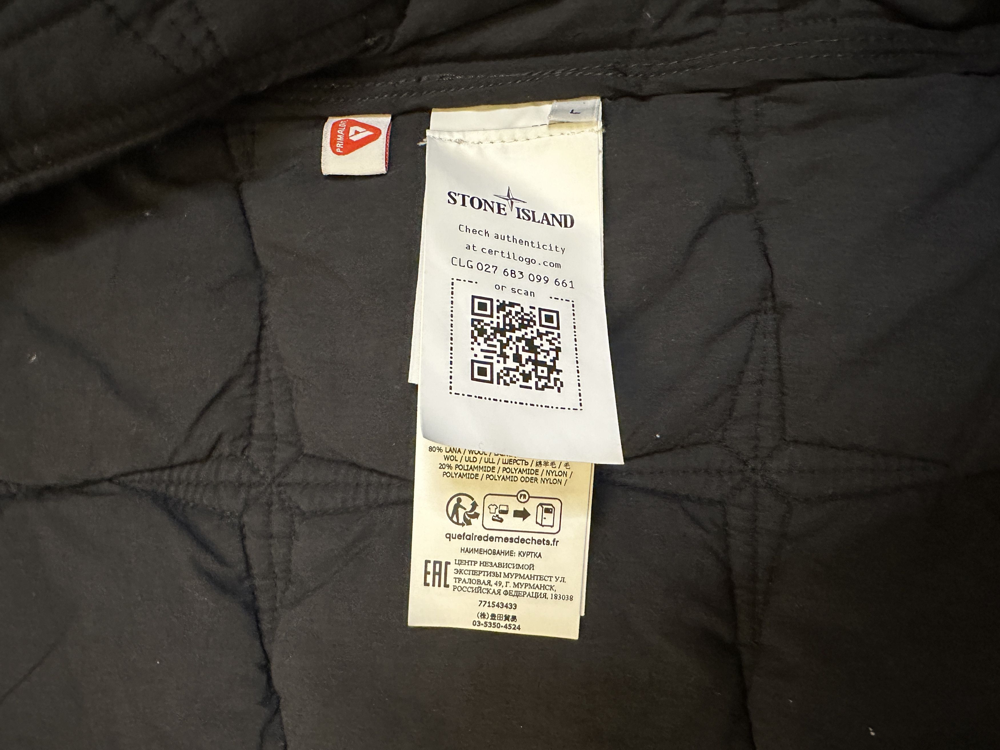 Stone Island Stone Island Soft Shell‑R Primaloft Jacket – Size L Size US L / EU 52-54 / 3 - 5 Thumbnail