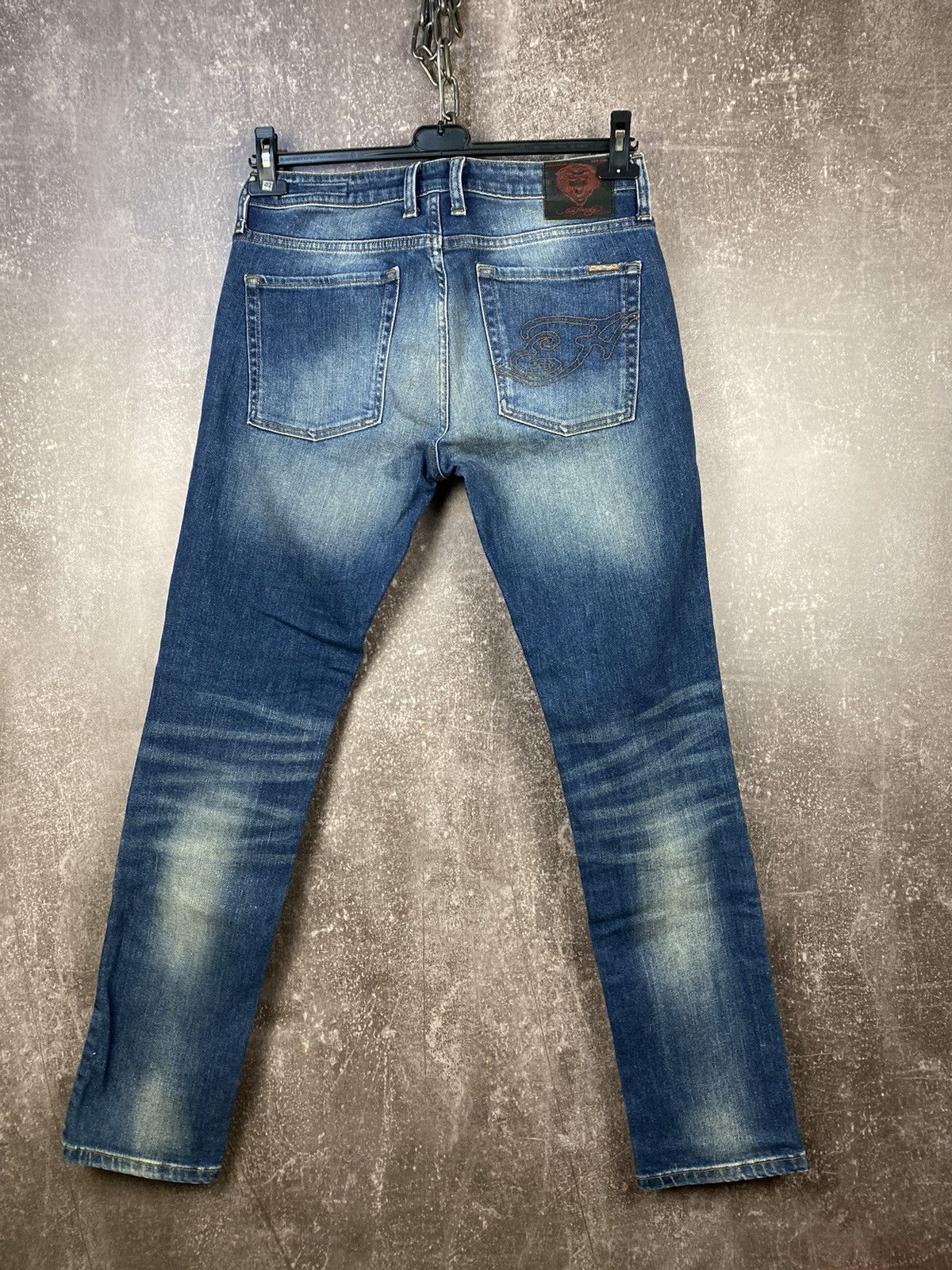 Ed Hardy × Vintage VINTAGE Y2K ED HARDY JEANS STREETWEAR STYLE EVISU LIKE Size 32" / US 10 / IT 46 - 1 Thumbnail