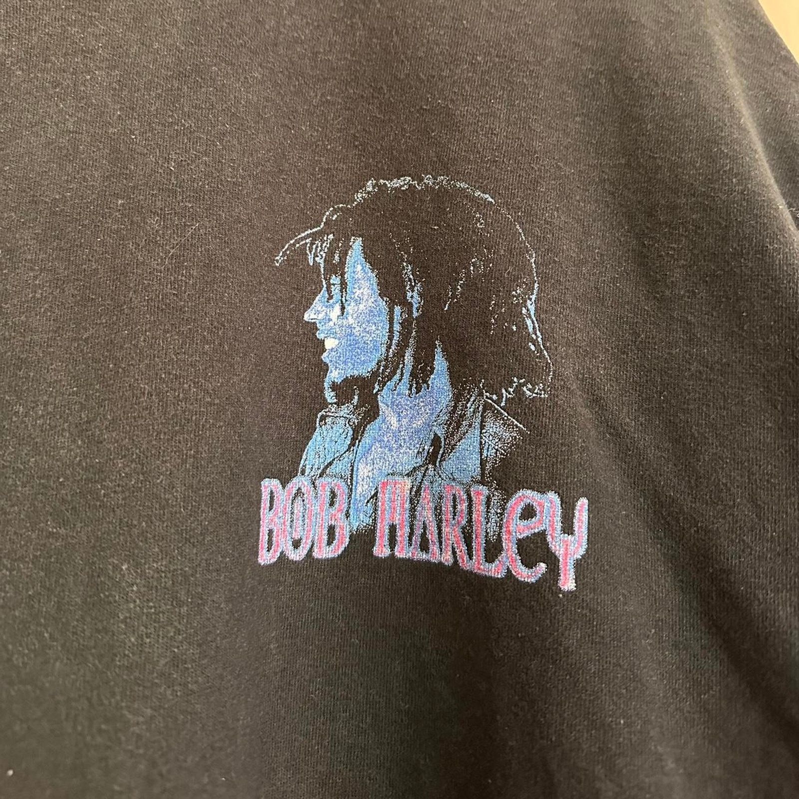 Fruit Of The Loom × Rap Tees × Vintage Vintage Bob Marley Reggae Rap Tee Shirt Size US XL / EU 56 / 4 - 4 Thumbnail