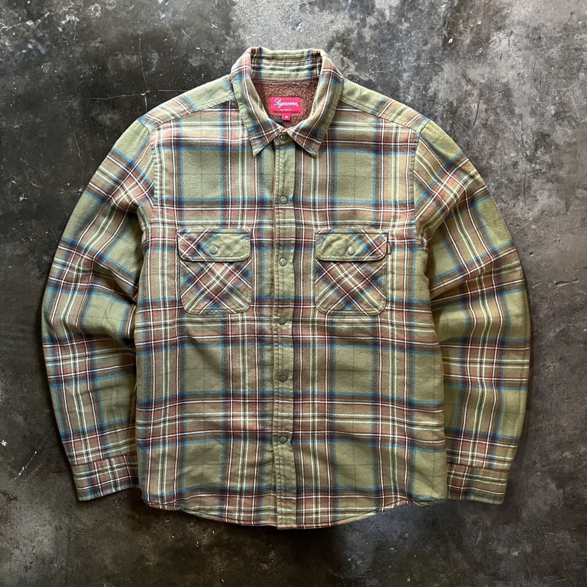 Maison Margiela × Supreme MM6 x Supreme Padded Shirt Jacket | Grailed