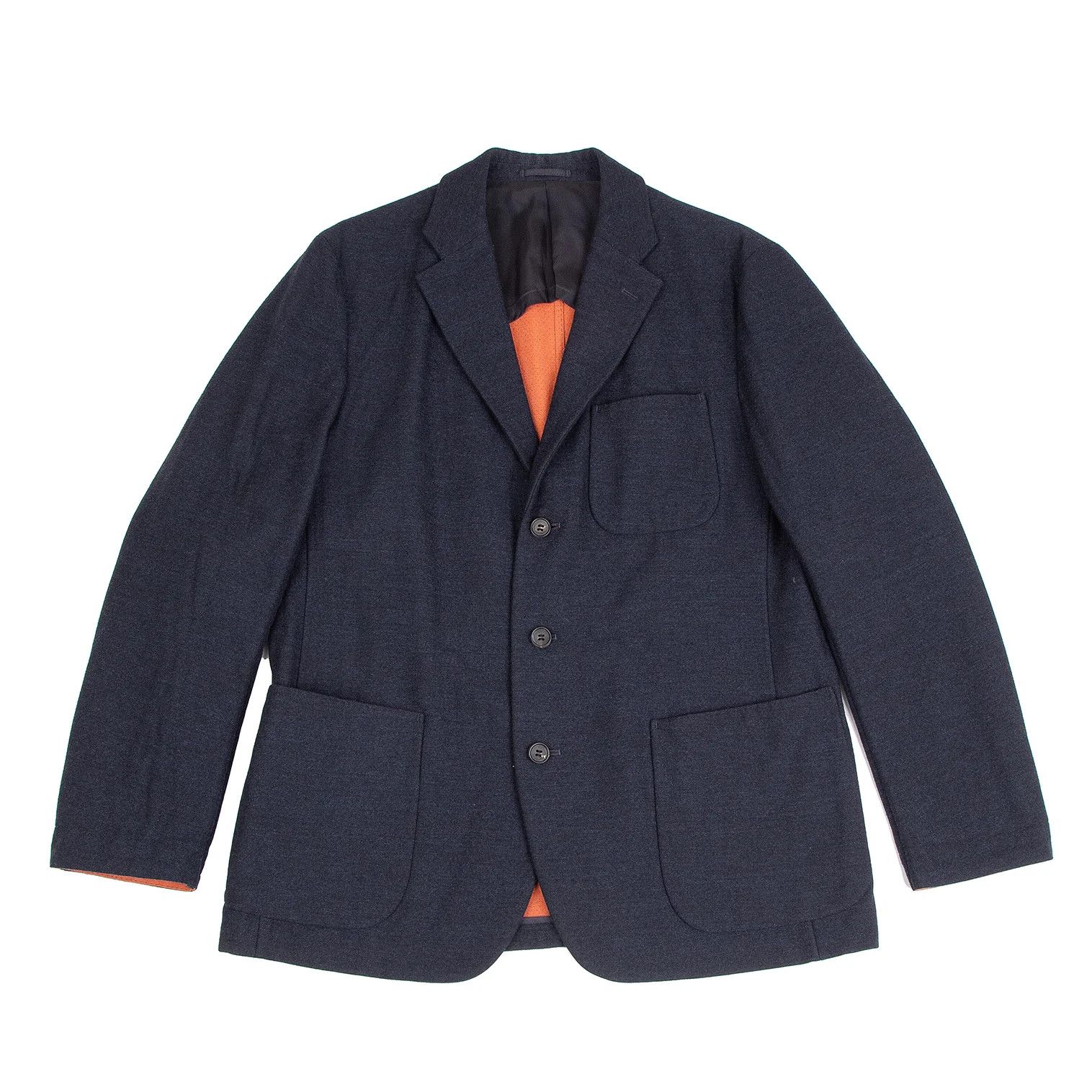 Issey Miyake Wool Double-Faced Patch Pocket Jacket in Navy Size US XL / EU 56 / 4 - 1 Thumbnail