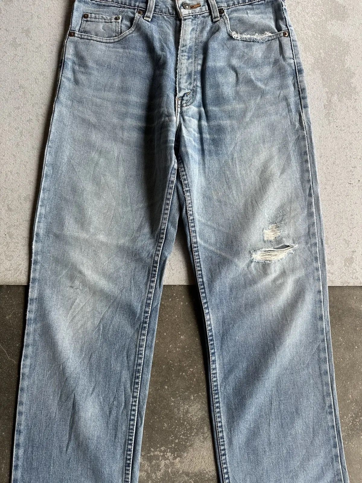 LVC 1990’s Vintage LEVI’S 511-0217 Distressed Denim J09 Pants Size US 30 / EU 46 - 2 Thumbnail