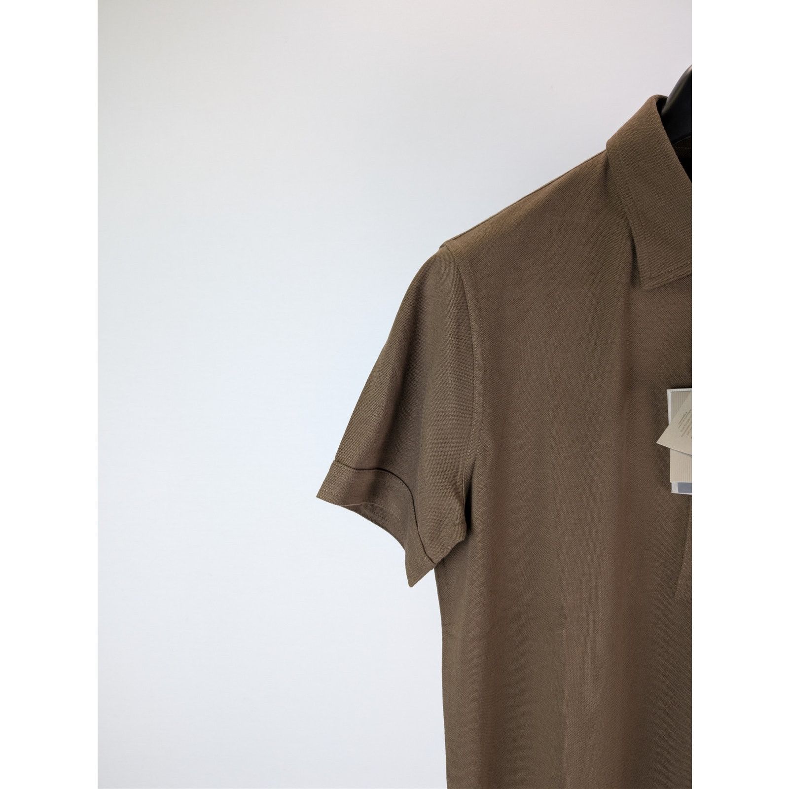 Tom Ford o1rshd1 Cotton Pique Polo Shirt in Brown Size US M / EU 48-50 / 2 - 6 Thumbnail