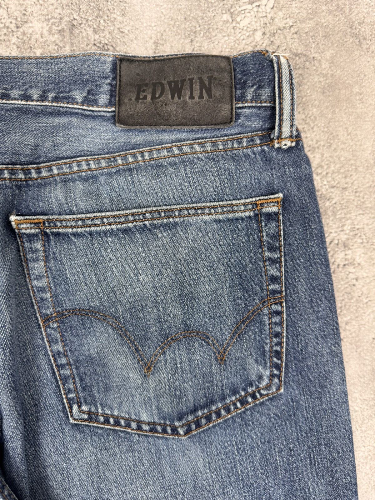 Edwin EDWIN ED-75 Denim Jeans Pants Blue Size 33 Size US 33 - 4 Thumbnail