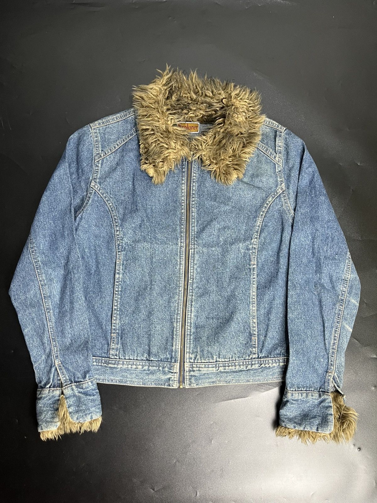 If Six Was Nine × Japanese Brand × Le Grande Bleu (L.G.B.) Japanese Fur Denim jacket gimmic zip Size US M / EU 48-50 / 2 - 1 Thumbnail