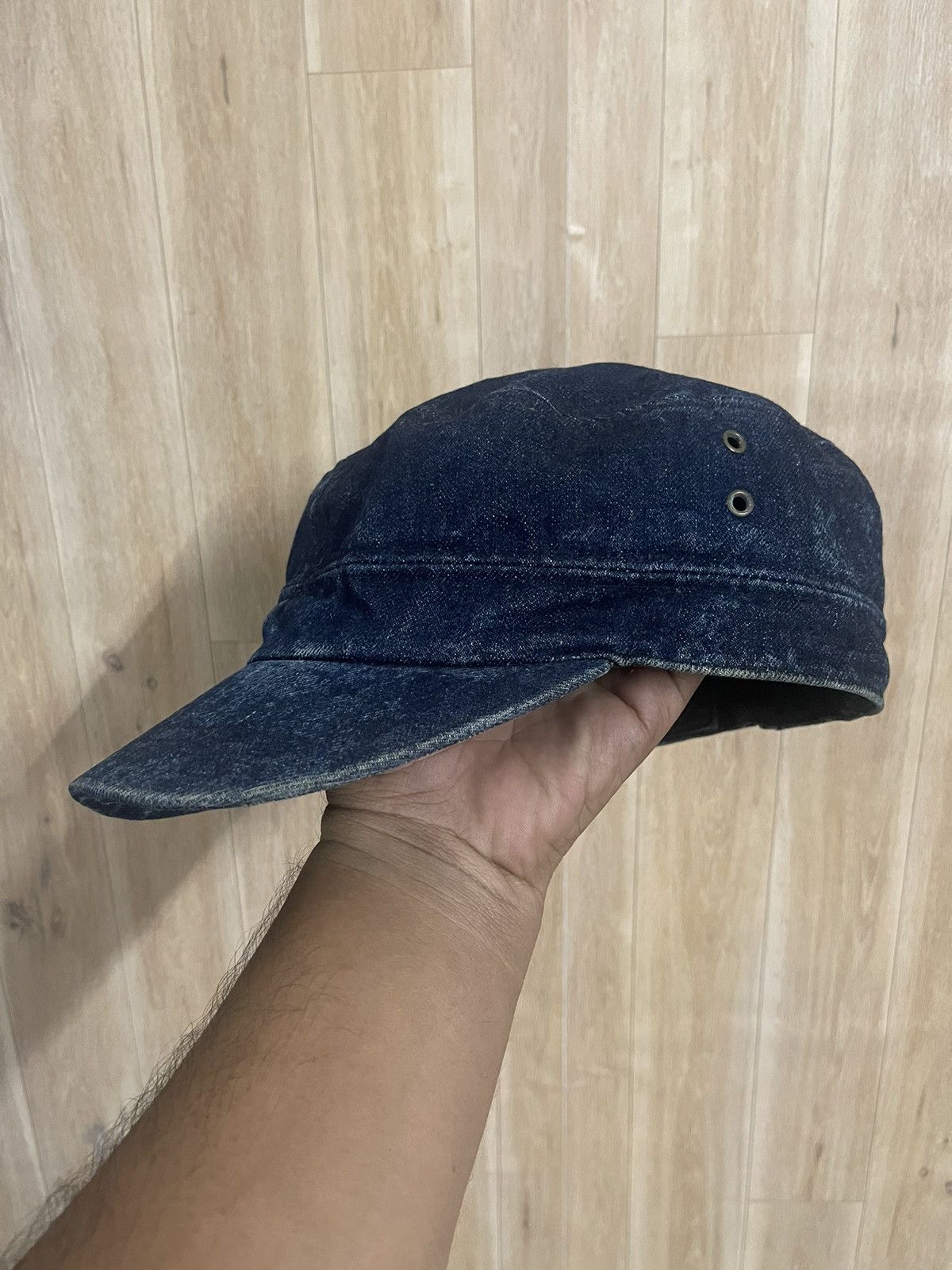 Denime × Japanese Brand Denim Cap By Denime Japan Distressed Mccoys Flathead Size ONE SIZE - 3 Thumbnail