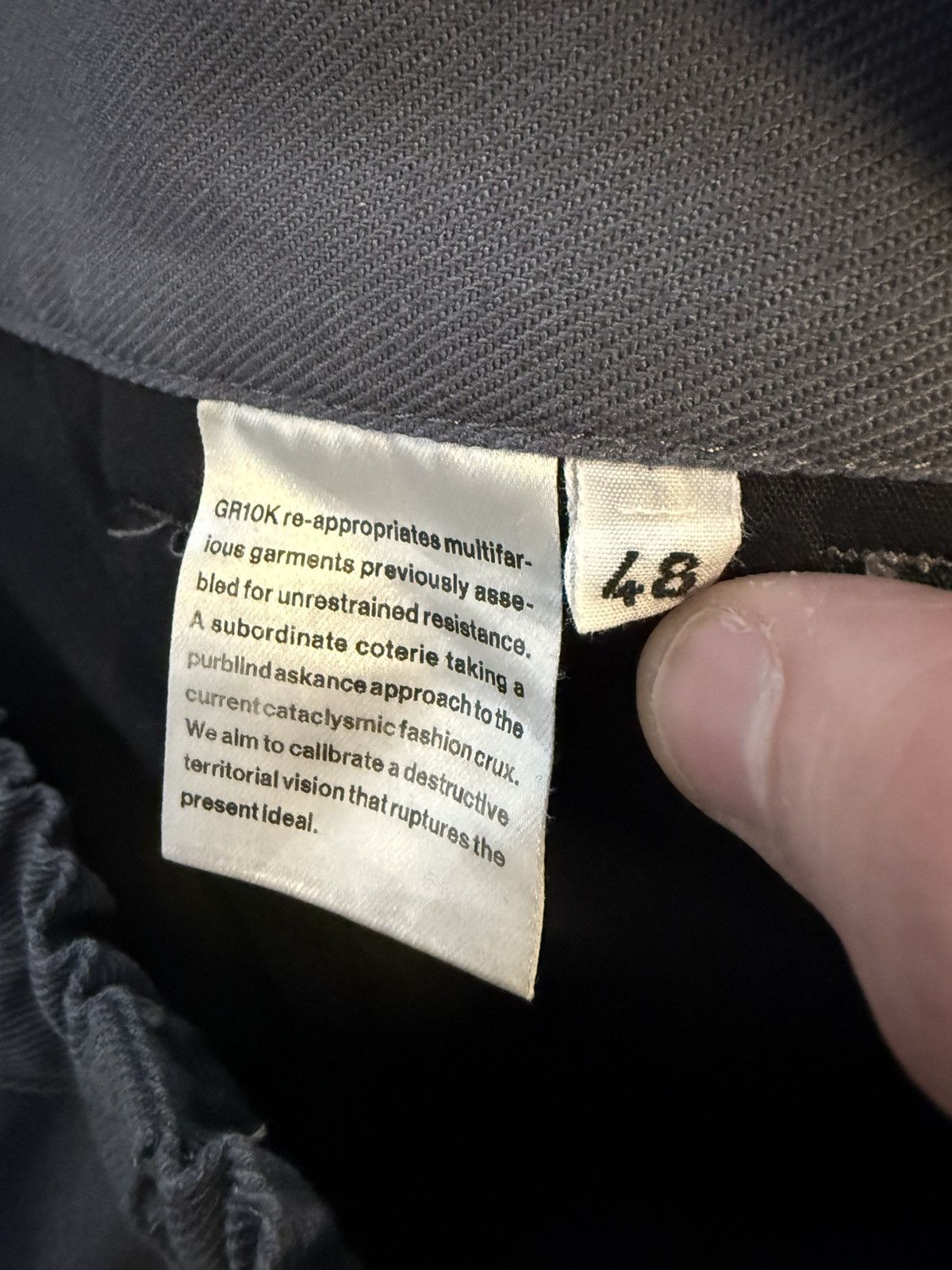 GR10K AW20 Klopman Challenger Twill Gray Pants Size US 32 / EU 48 - 8 Thumbnail