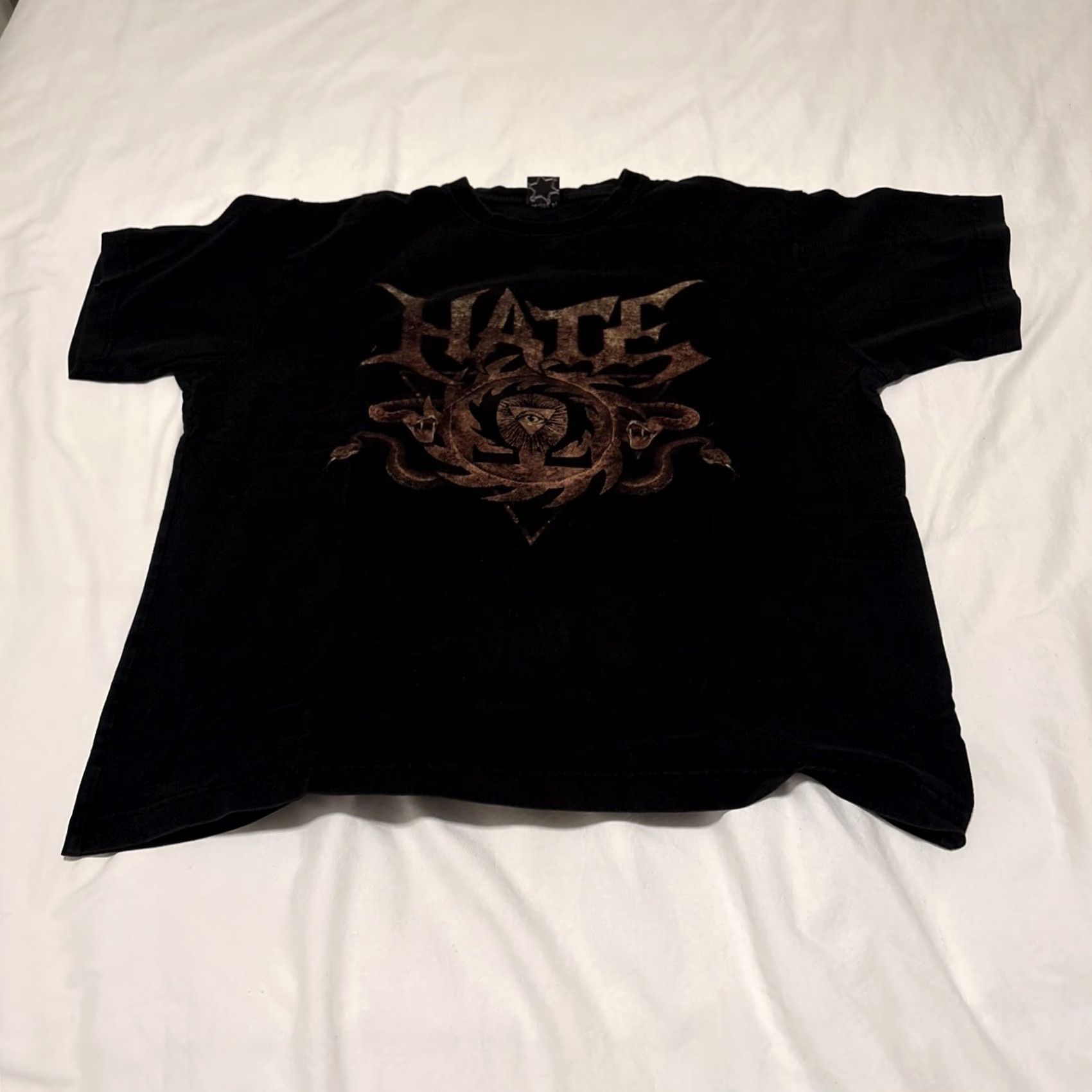 Vintage Hate DEATH METAL T-shirt Black XL Mens Short Sleeve Round Neck Cygnus / Death Metal / Trash Metal T-Shirt Size US XL / EU 56 / 4 - 2 Thumbnail