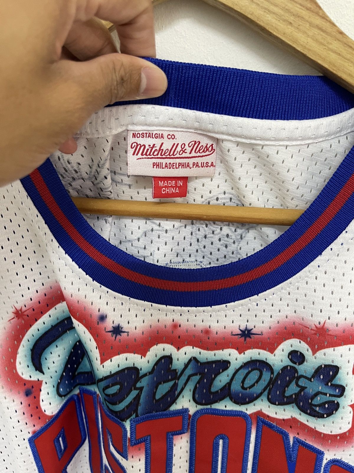 Mitchell & Ness Don Big Sean Detroit Pistons Basketball Jersey Size US L / EU 52-54 / 3 - 6 Thumbnail