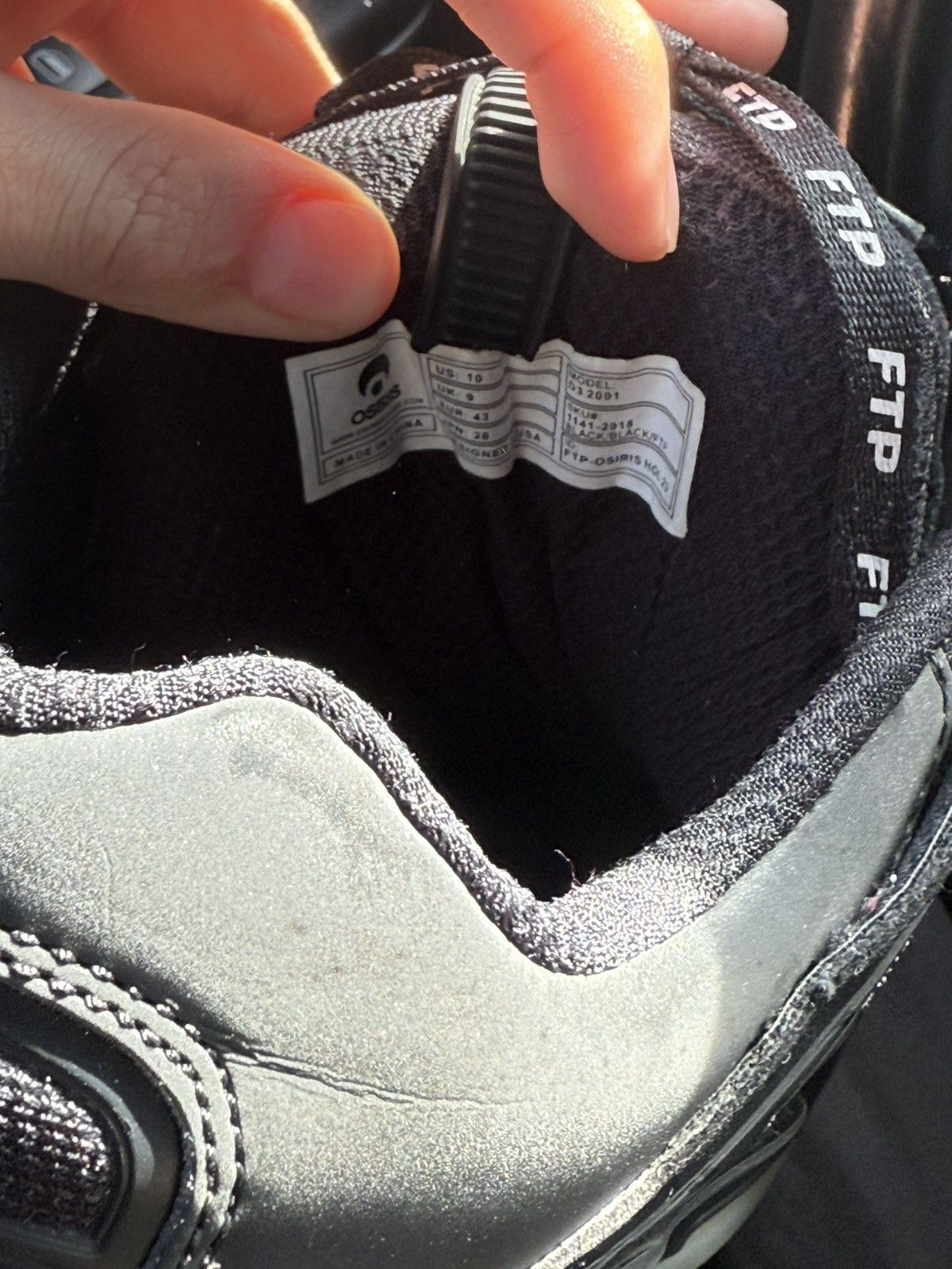 Fuck The Population FTP x Osiris D3 2001 Black Shoes Size US 10 / EU 43 - 8 Thumbnail