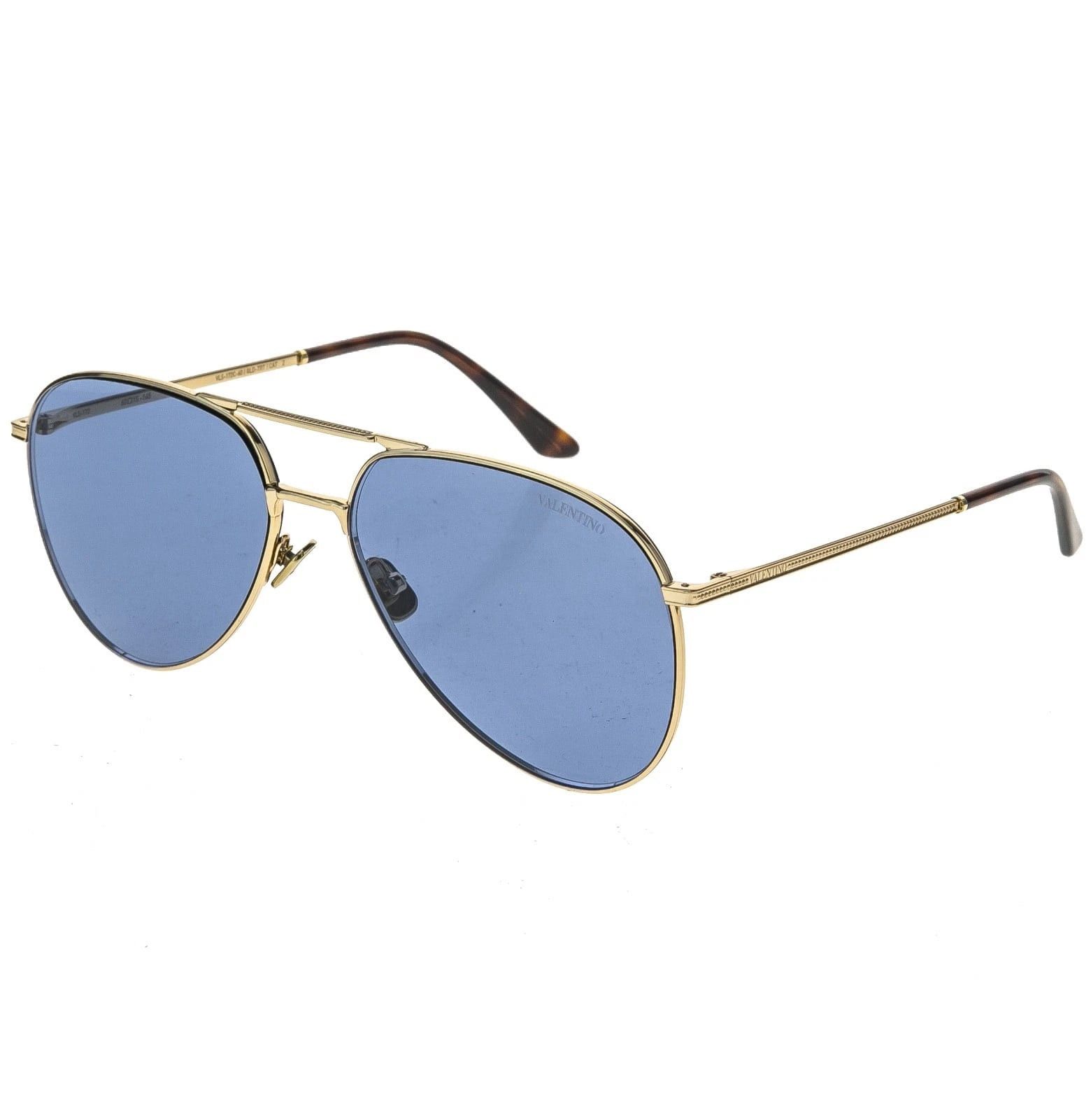 Valentino VALENTINO V LOGO VLS172 Gold Metal Blue VLS 172C Sunglasses Size ONE SIZE - 6 Thumbnail