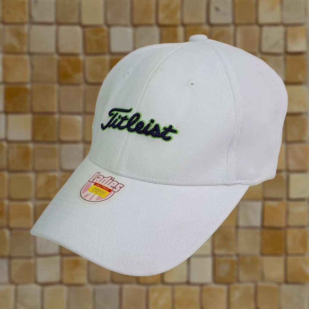 Titleist Titleist Women's White Twill Snapback Adjustable Golf Hat Baseball Cap PGA Size ONE SIZE - 1 Thumbnail