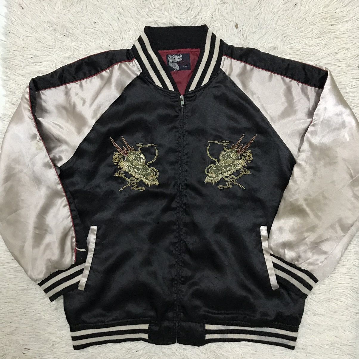 Japanese Brand × Vintage VINTAGE JAPANESE TRADITIONAL DRAGON SUKAJAN JACKET Size US L / EU 52-54 / 3 - 9 Thumbnail