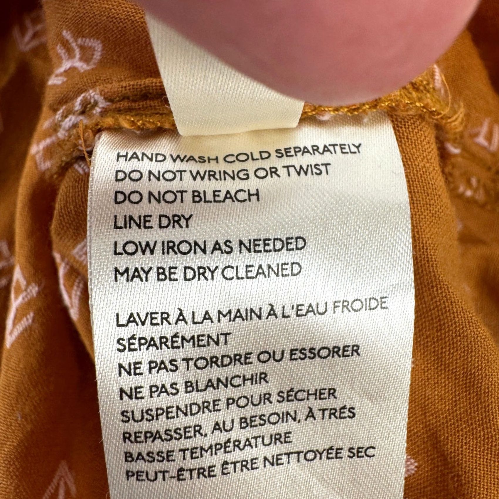 Anthropologie Anthropologie Pilcro Tavi Textured Button Down Blouse Rust Orange S OB1104511 Size S / US 4 / IT 40 - 6 Thumbnail