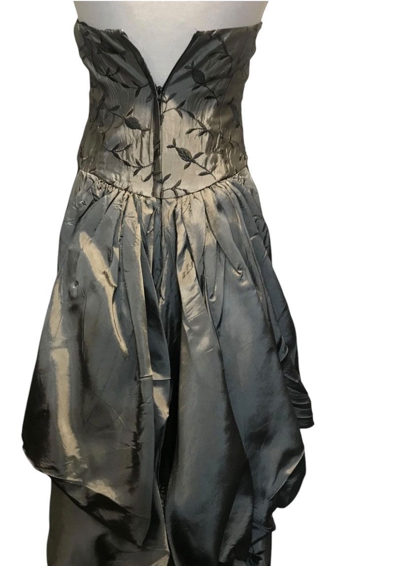 Jessica McClintock 1970 gorgepus Jessica Mcclintok tail gown taffeta dress Size XS / US 0-2 / IT 36-38 - 3 Thumbnail