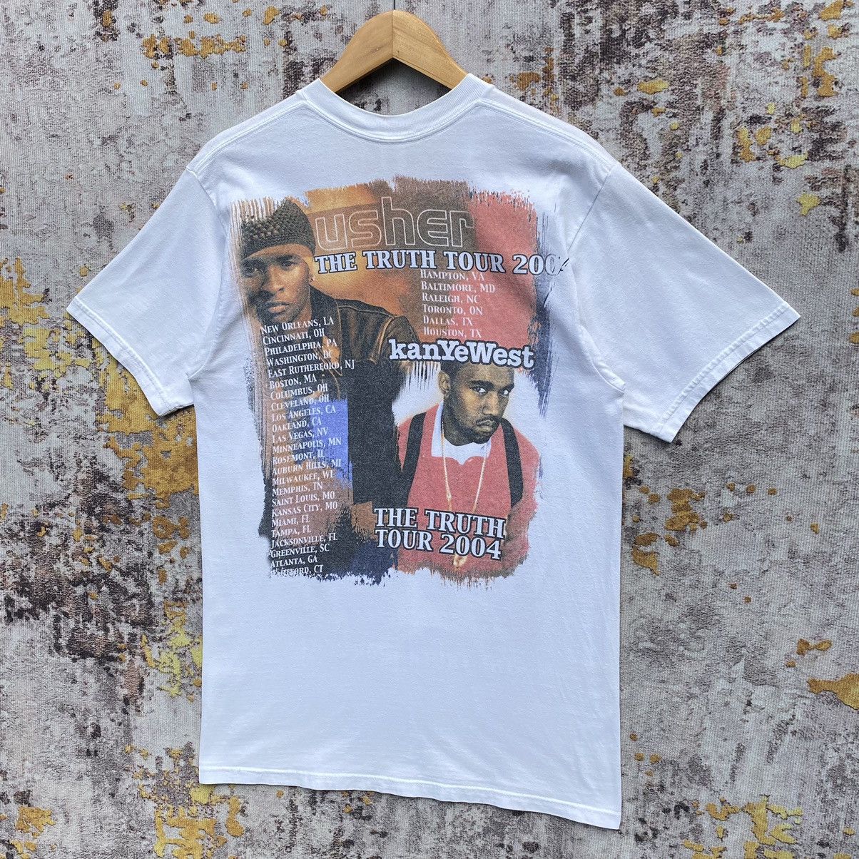 Band Tees Vintage Y2K Kanye West Usher Shirt The Truth Tour Rap 2004 Size US M / EU 48-50 / 2 - 4 Thumbnail