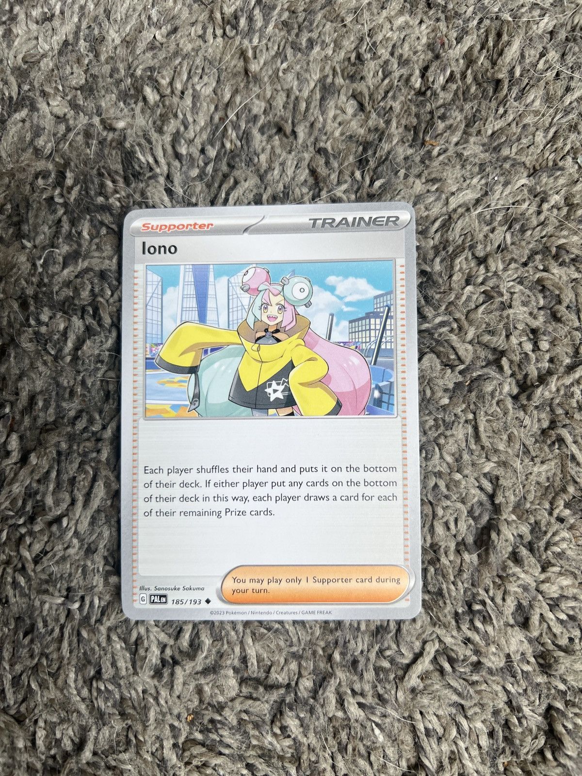 Pokemon 2023 Pokémon Iono Card Size ONE SIZE - 1 Thumbnail