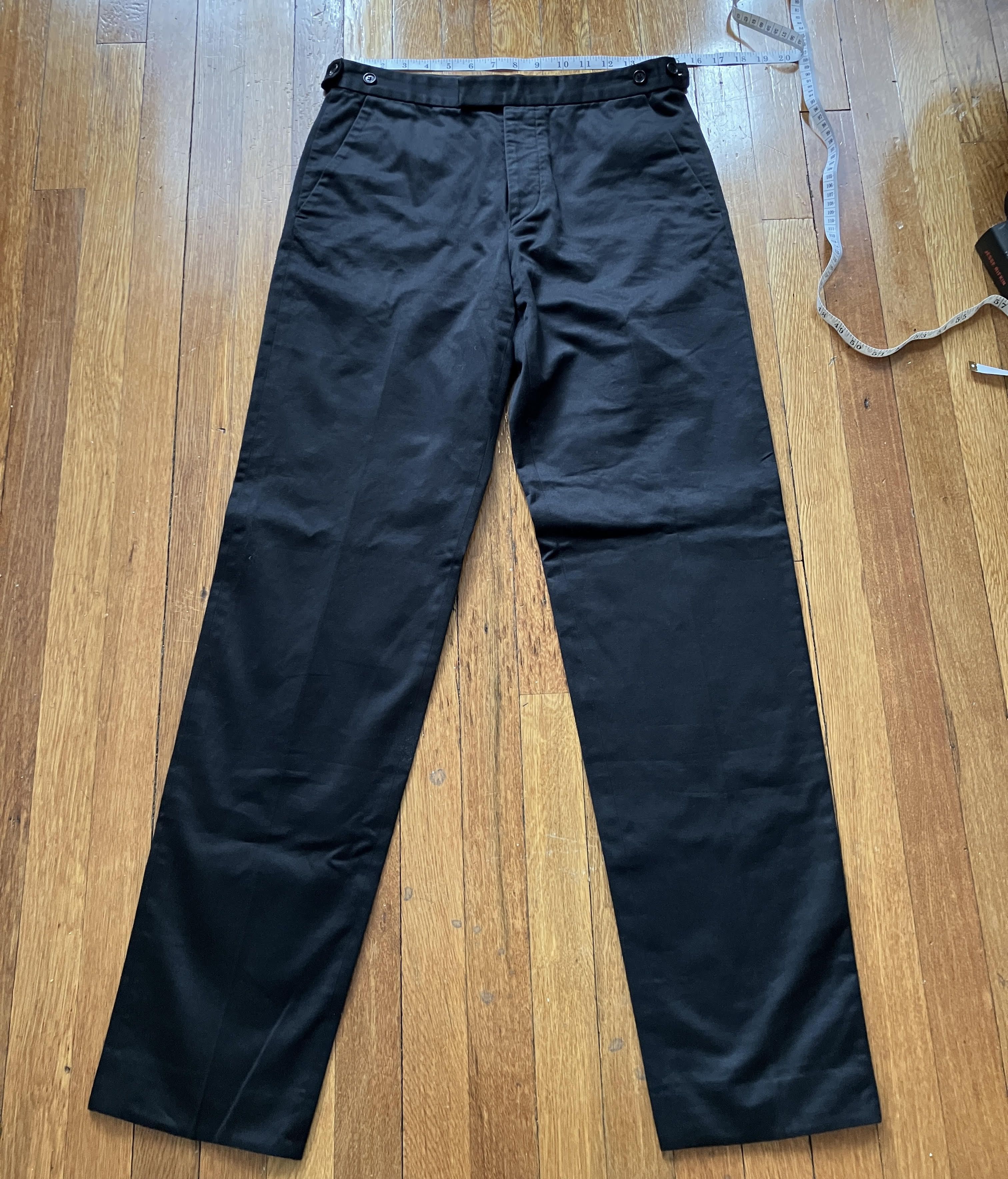 Helmut Lang Helmut Lang archival 90s cotton sateen tailored pants 30" Size 30" / US 8 / IT 44 - 1 Thumbnail