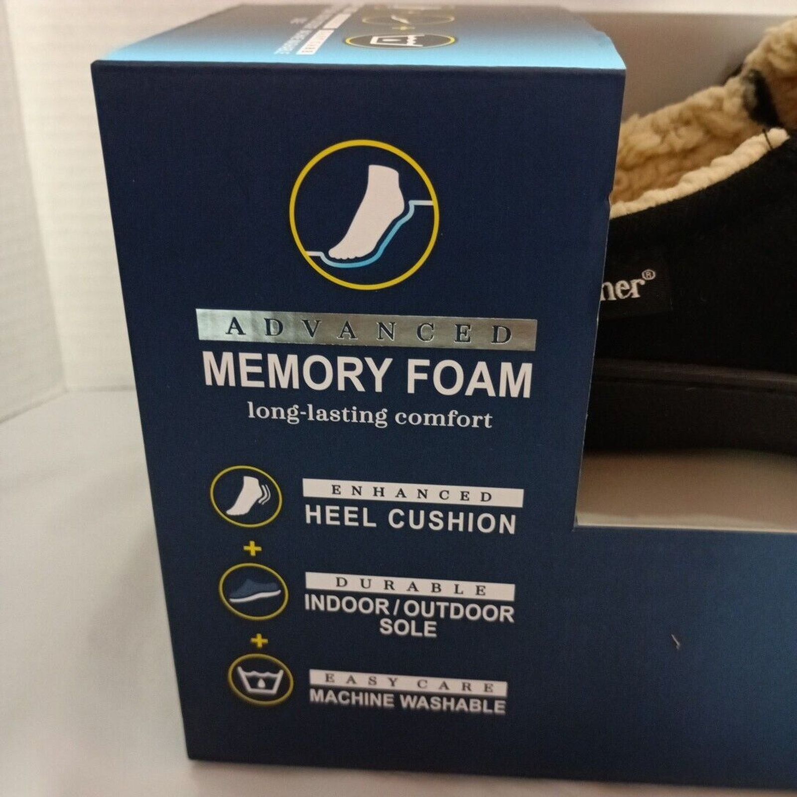 Other Isotoner Memory Foam Slippers Men's Size L 9.5-10.5 Size US 9.5 / EU 42-43 - 5 Thumbnail