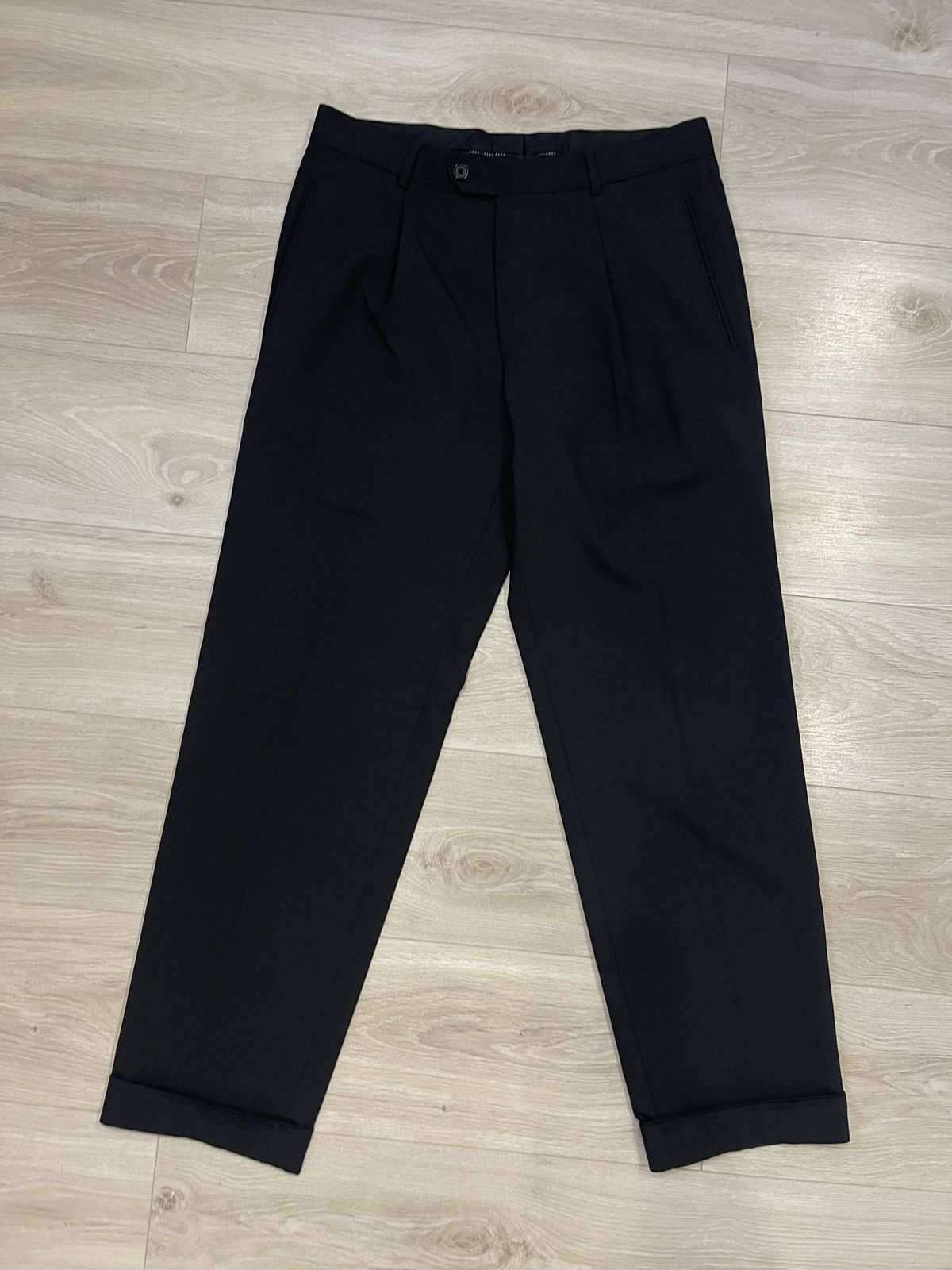 Hugo Boss Vintage classic hugo boss trousers black pants Size 38R - 7 Thumbnail