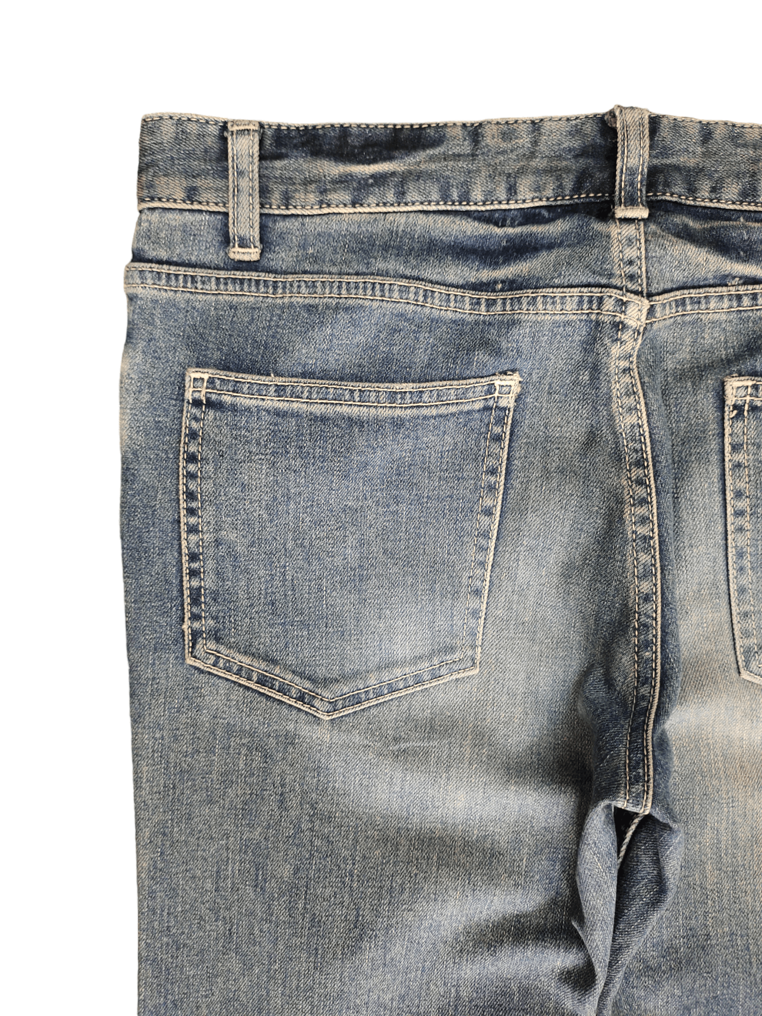 Comme des Garcons × Undercover Japanese Brand Ship Jet Blue Skinny Stone Wash Denim Pants Size US 30 / EU 46 - 11 Thumbnail