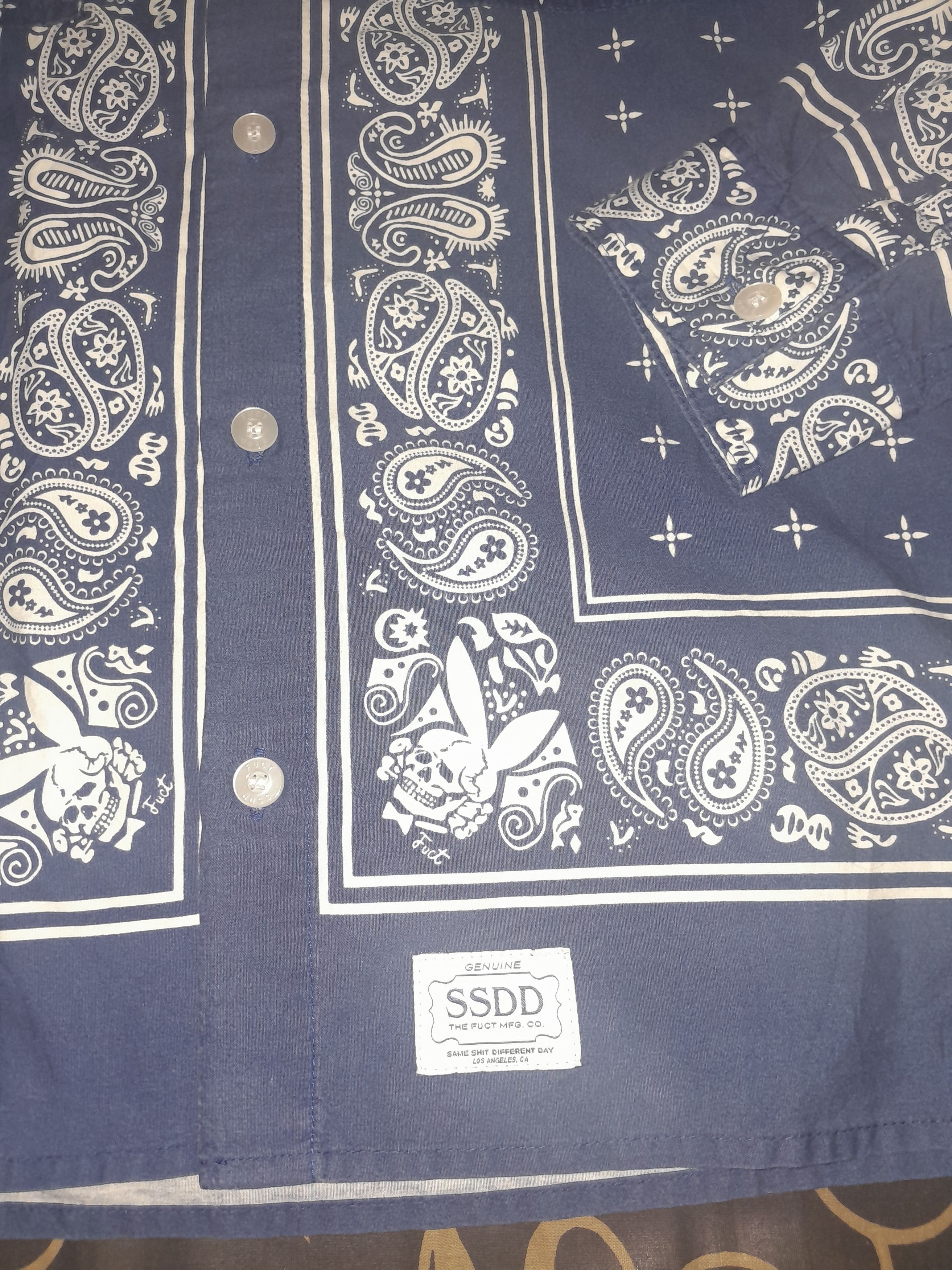 FUCT Fuct SSDD Bandana Paisley Long Sleeve Shirt Size US S / EU 44-46 / 1 - 6 Thumbnail
