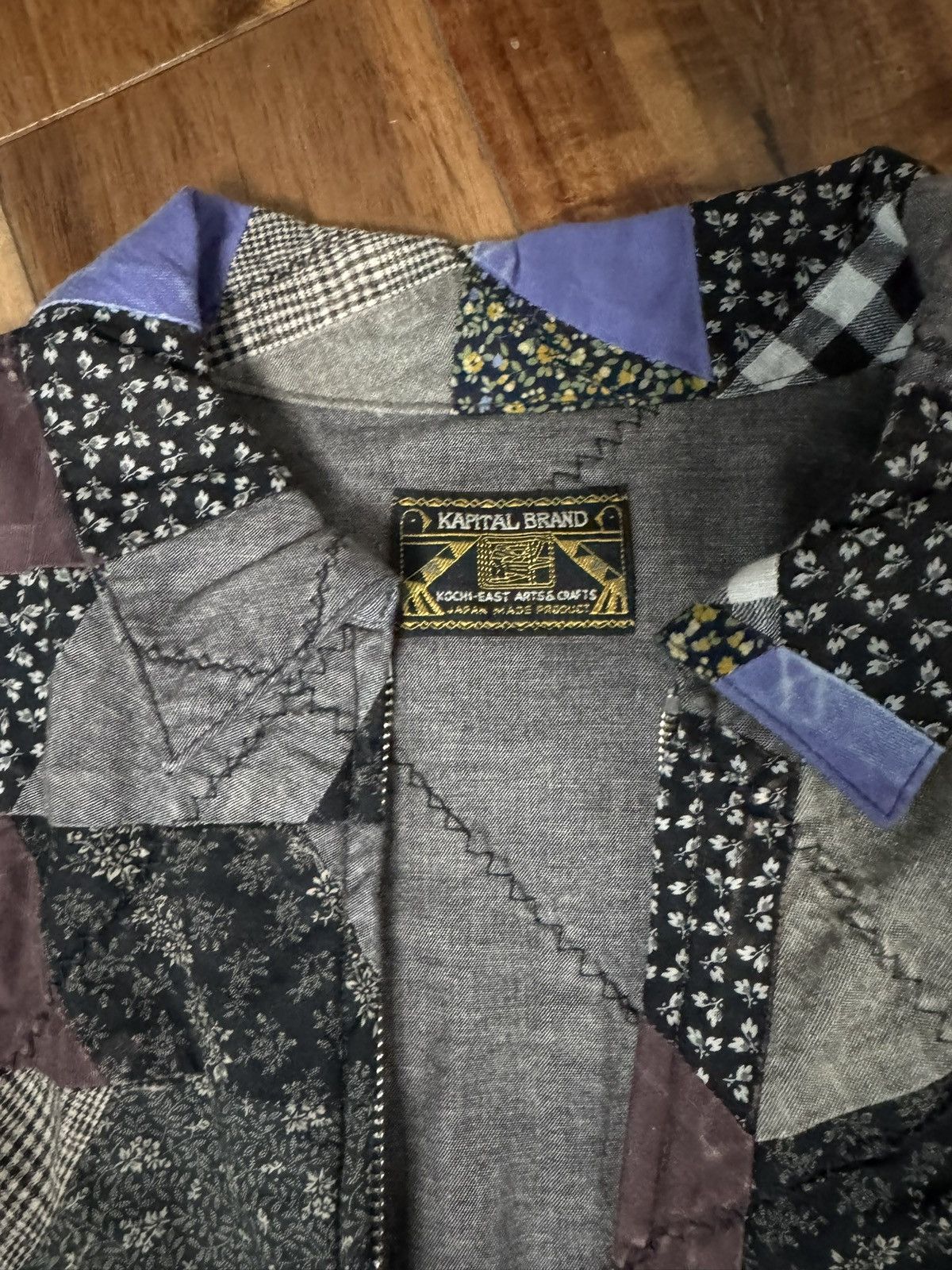 Kapital Kapital Kountry “Yabane” Quilt Patchwork Drizzler Jacket Size US M / EU 48-50 / 2 - 7 Thumbnail