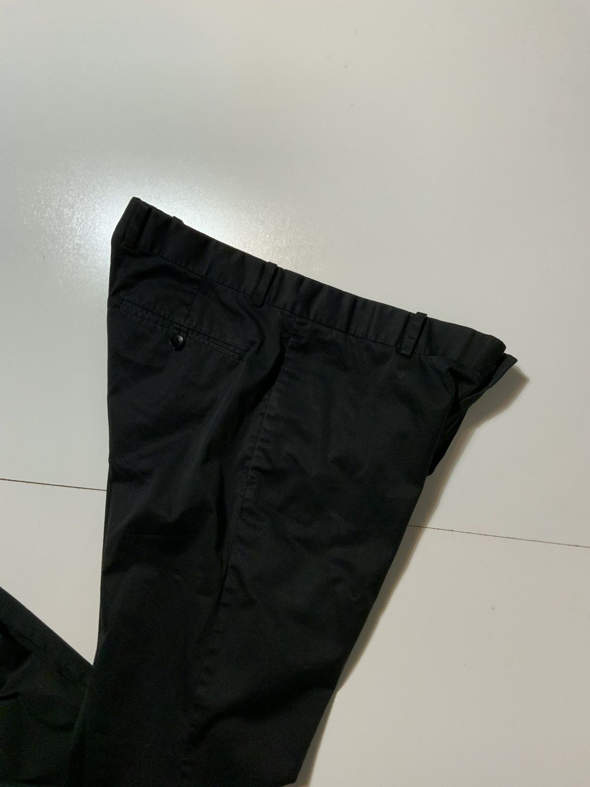 Theory $165 Theory Kramer Quest Black Flat Front Relaxed Fit Pants Size US 34 / EU 50 - 6 Thumbnail