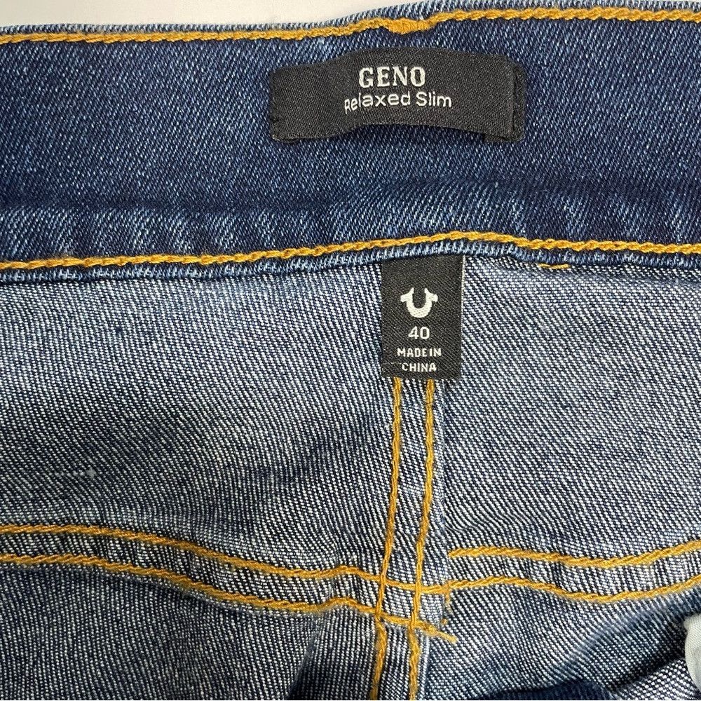 True Religion NWT New $159 True Religion Geno Relaxed Slim Jeans Size 40 Size US 40 / EU 56 - 7 Thumbnail