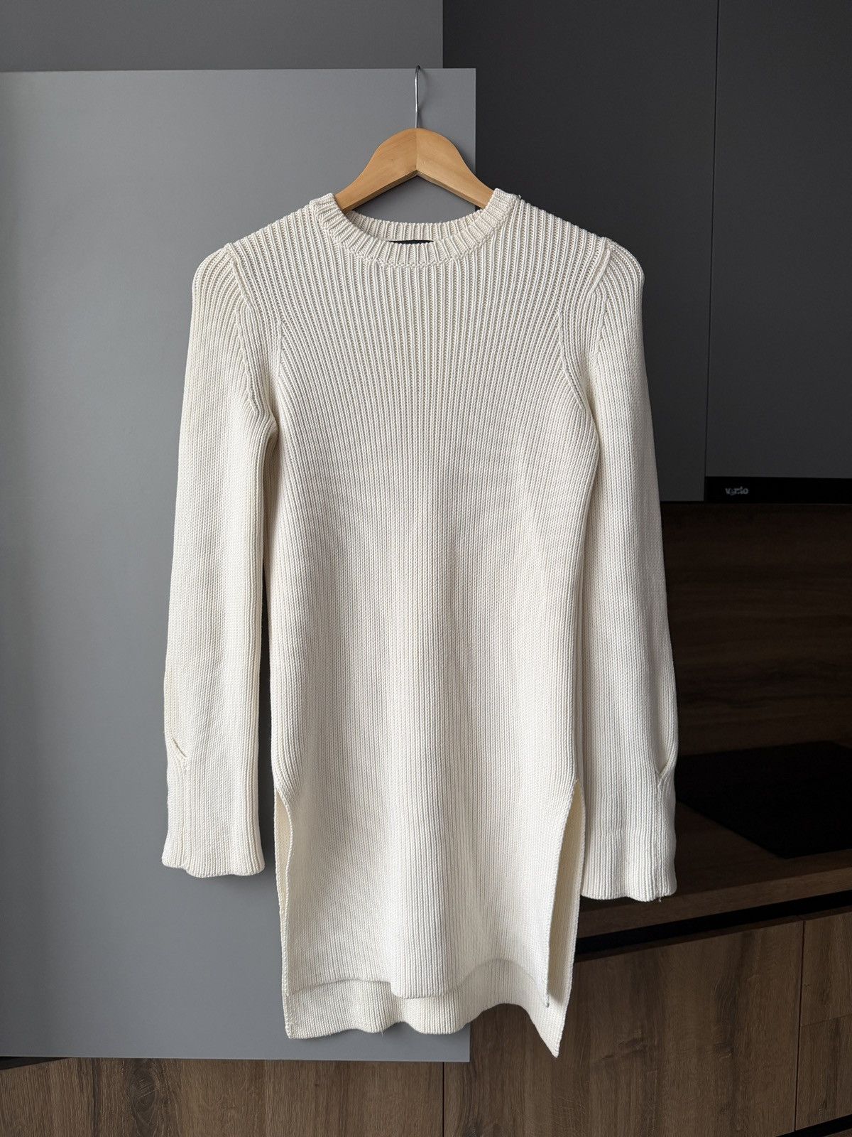 The Row The Row Knit Bell Sleeve Long Ivory Wool Sweater Size S / US 4 / IT 40 - 1 Thumbnail