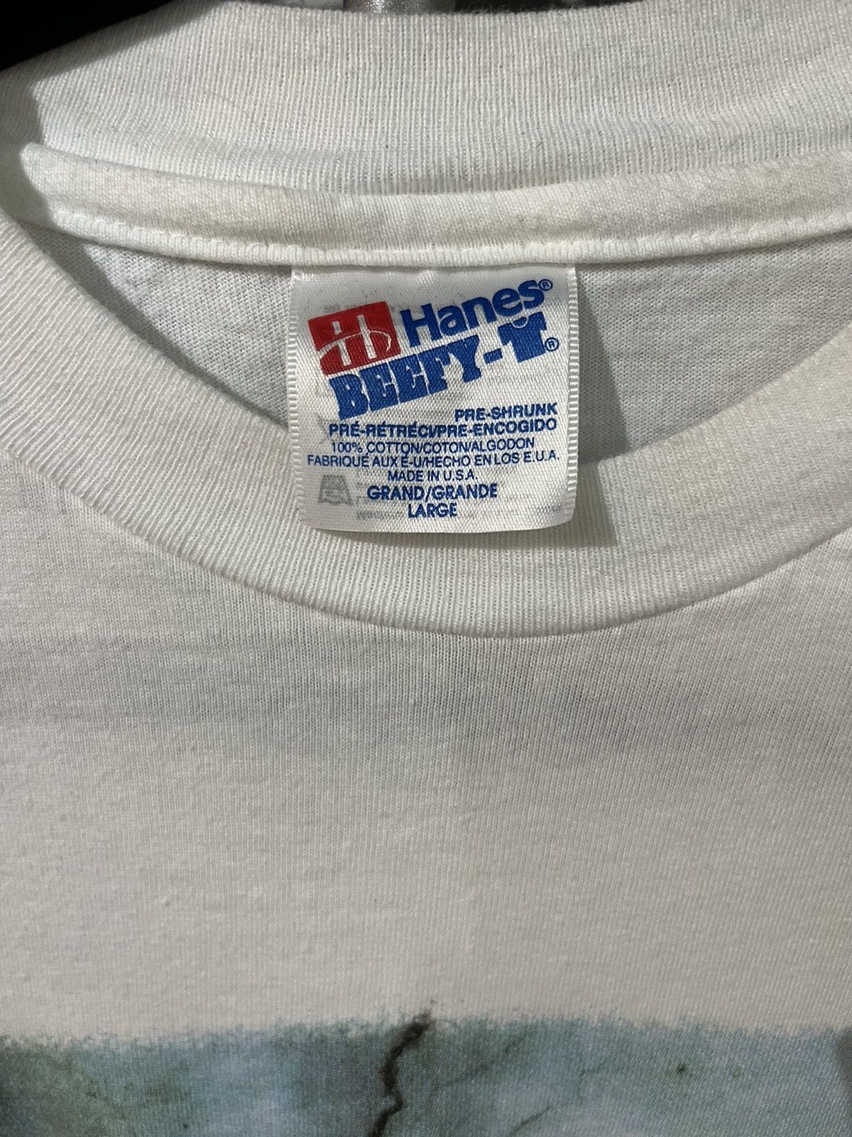 Hanes × Vintage Vintage 90’s Hanes Smoke Weed Blant Art tee Abstract Dirty Humor Size US L / EU 52-54 / 3 - 3 Thumbnail