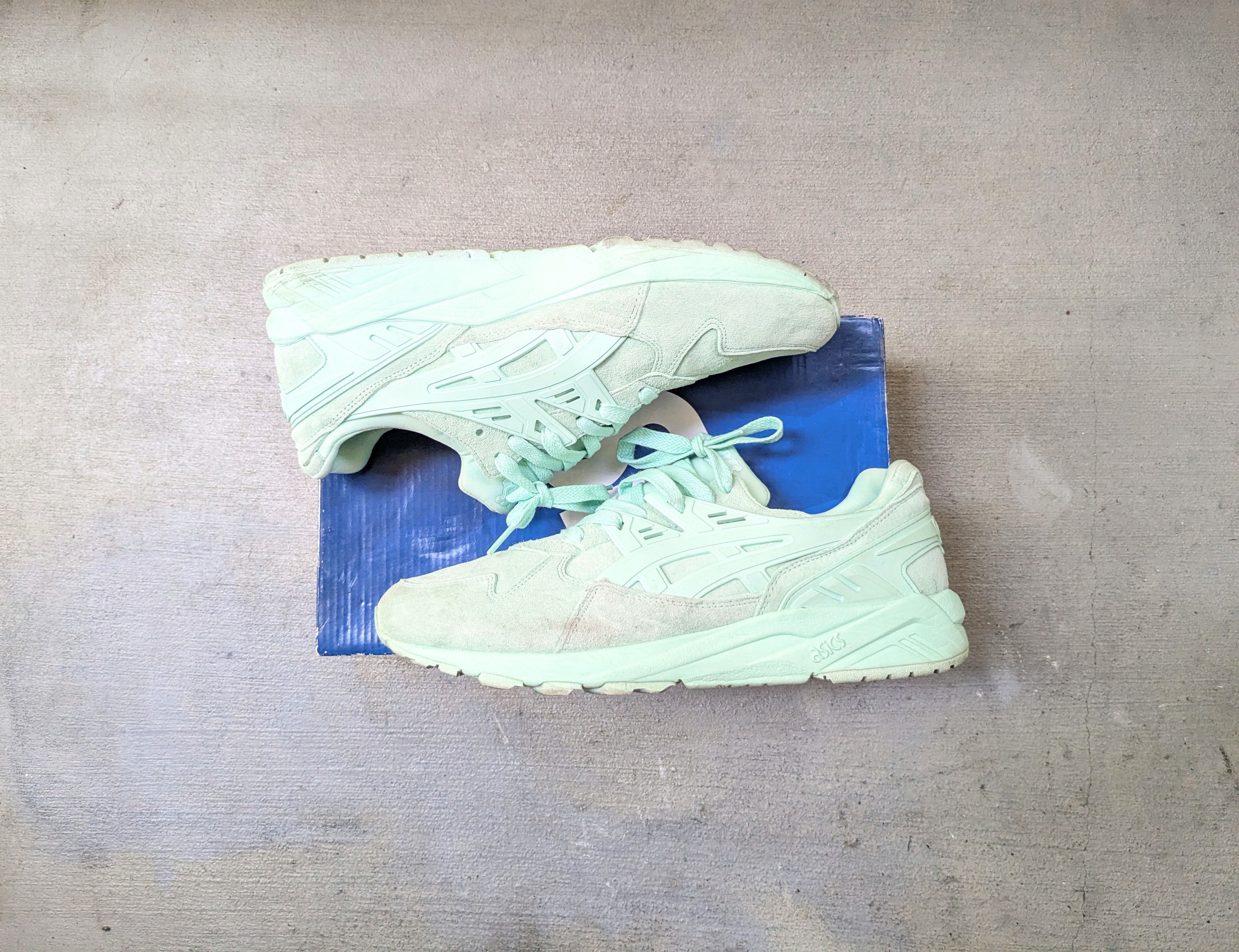 Asics ASICS Gel-Kayano Trainer Mint Green 11 Suede Size US 11 / EU 44 - 1 Thumbnail