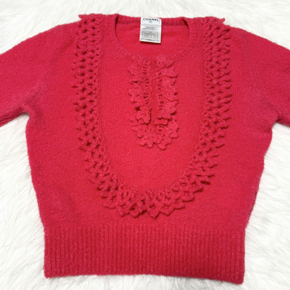 Chanel Genuine Chanel Decoration Ruffled Long Sleeve Knit Set-up 38 Size XS / US 0-2 / IT 36-38 - 11 Thumbnail