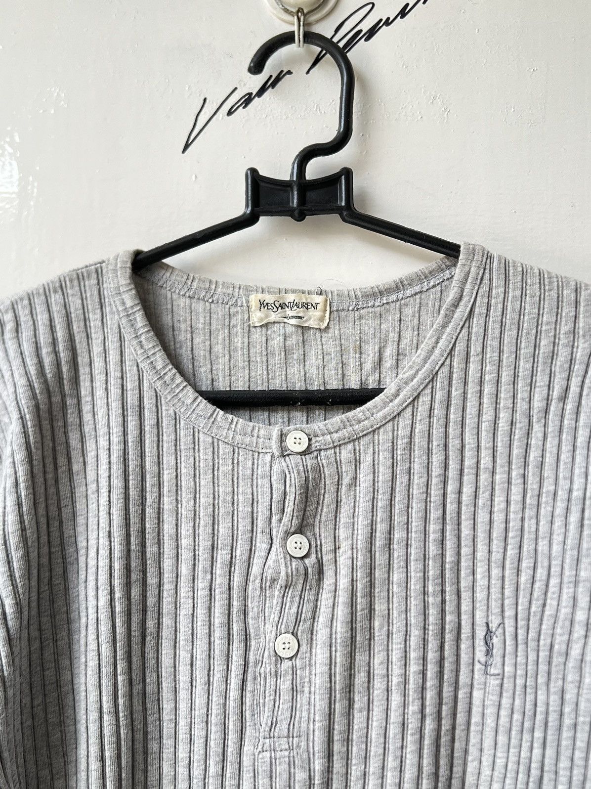 Yves Saint Laurent Yves Saint Laurent Pour Homme Knit T-shirt Size US XS / EU 42 / 0 - 12 Thumbnail