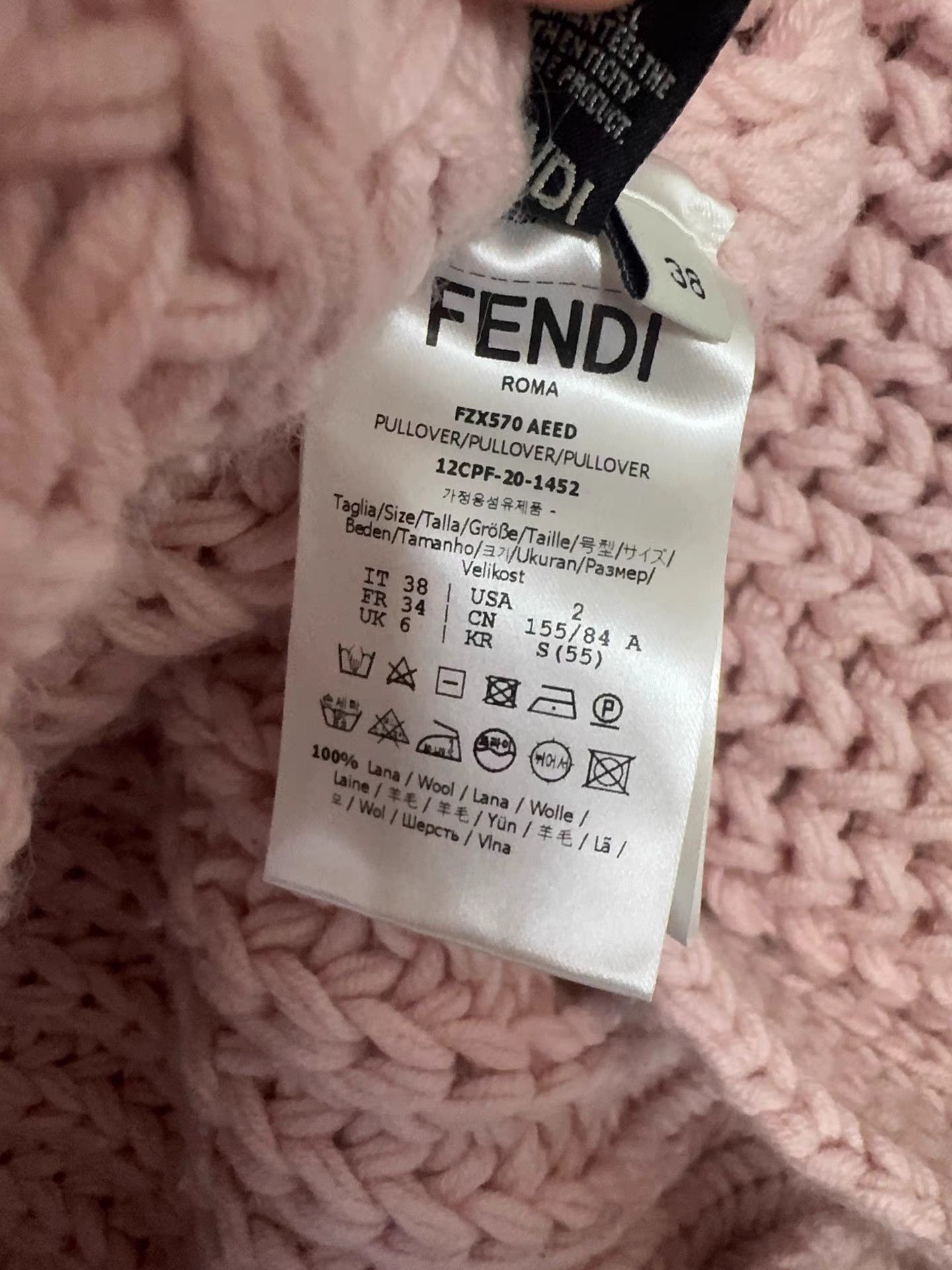 Fendi FENDI Pullover Wool Knit Sweater K13 Size XS / US 0-2 / IT 36-38 - 4 Thumbnail