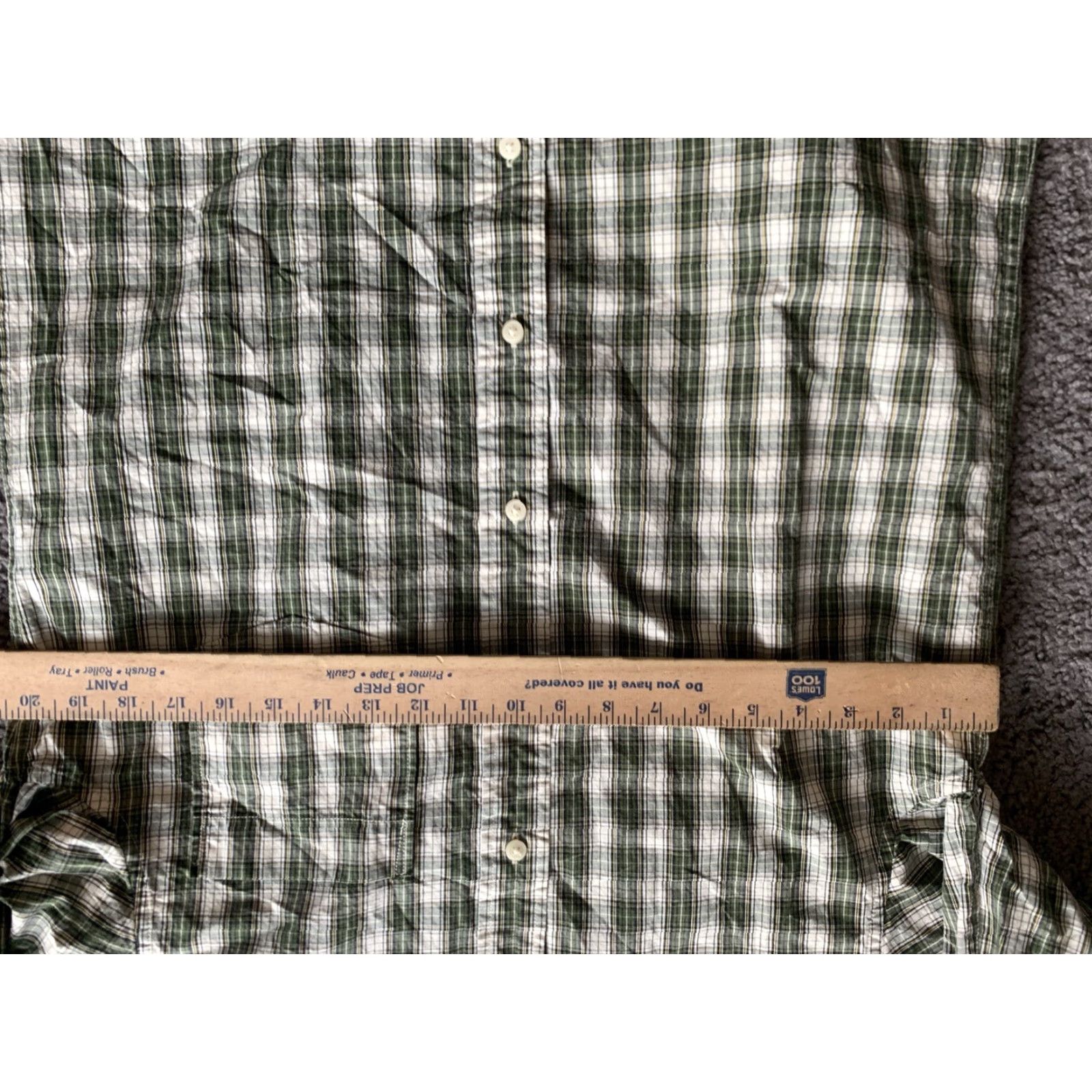 Eddie Bauer Eddie Bauer Legend Wash Plaid Shirt Long Sleeve Green Mens Medium Preowned Size US M / EU 48-50 / 2 - 4 Thumbnail