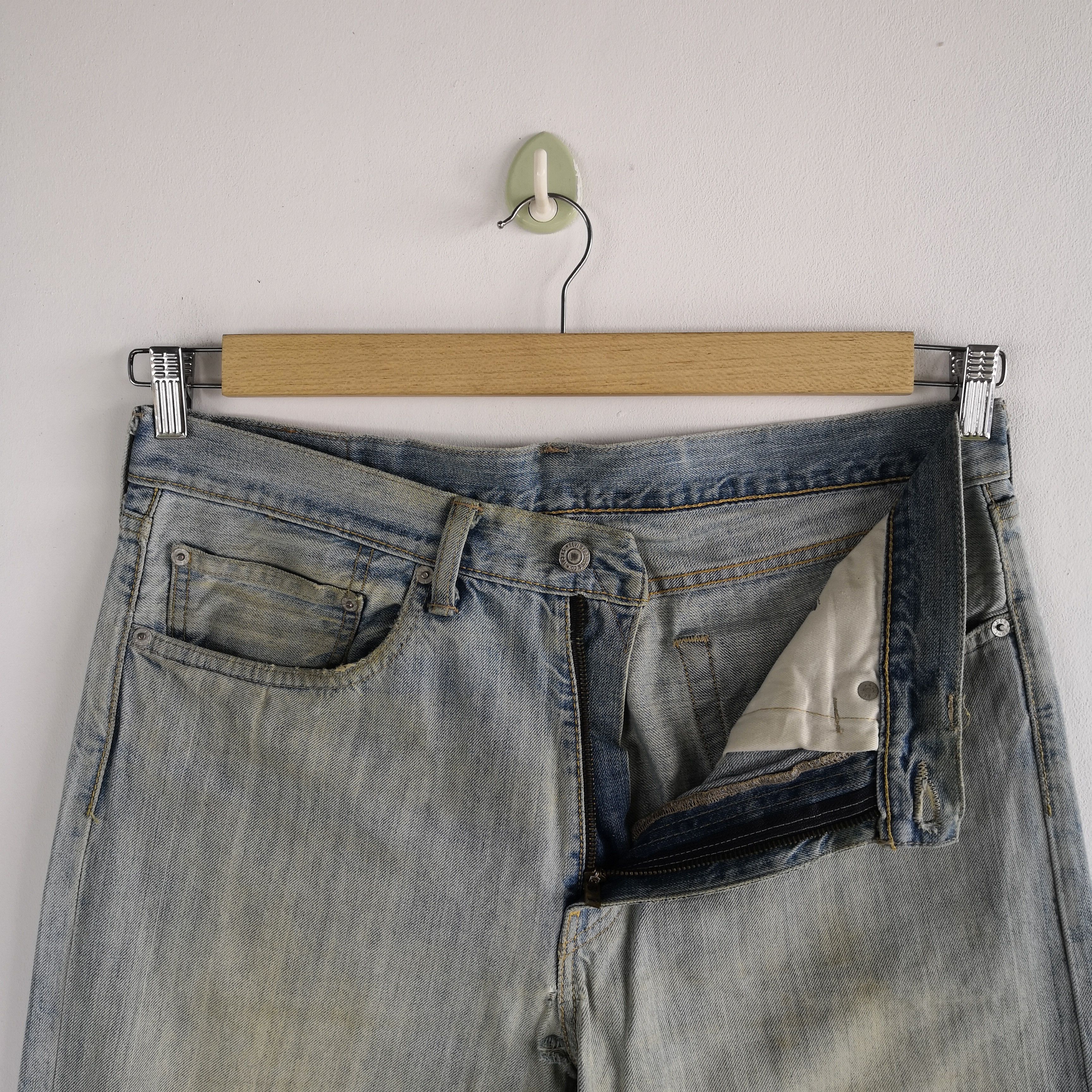 Jean Vintage Levis 505 Mud Wash Denim Distressed Levi's 505 Jeans Size US 34 / EU 50 - 8 Thumbnail