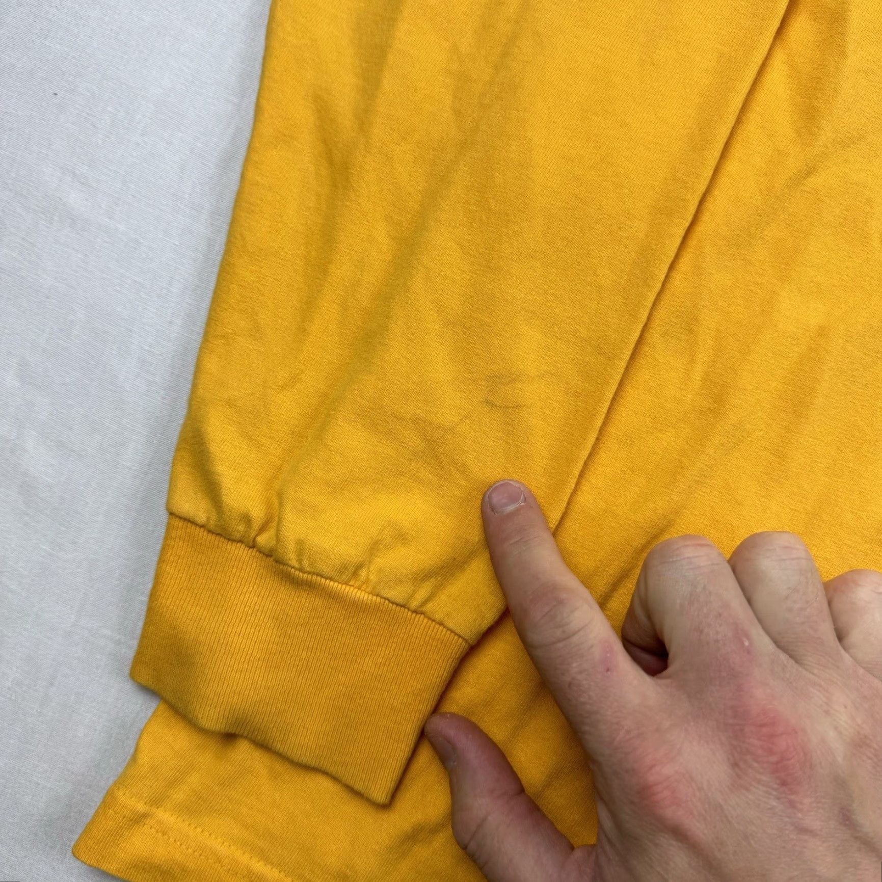Salem Sportswear VINTAGE Jem Sportswear Long Sleeve Shirt Adult XL Yellow Grunge Y2K Mens Size US XL / EU 56 / 4 - 7 Thumbnail